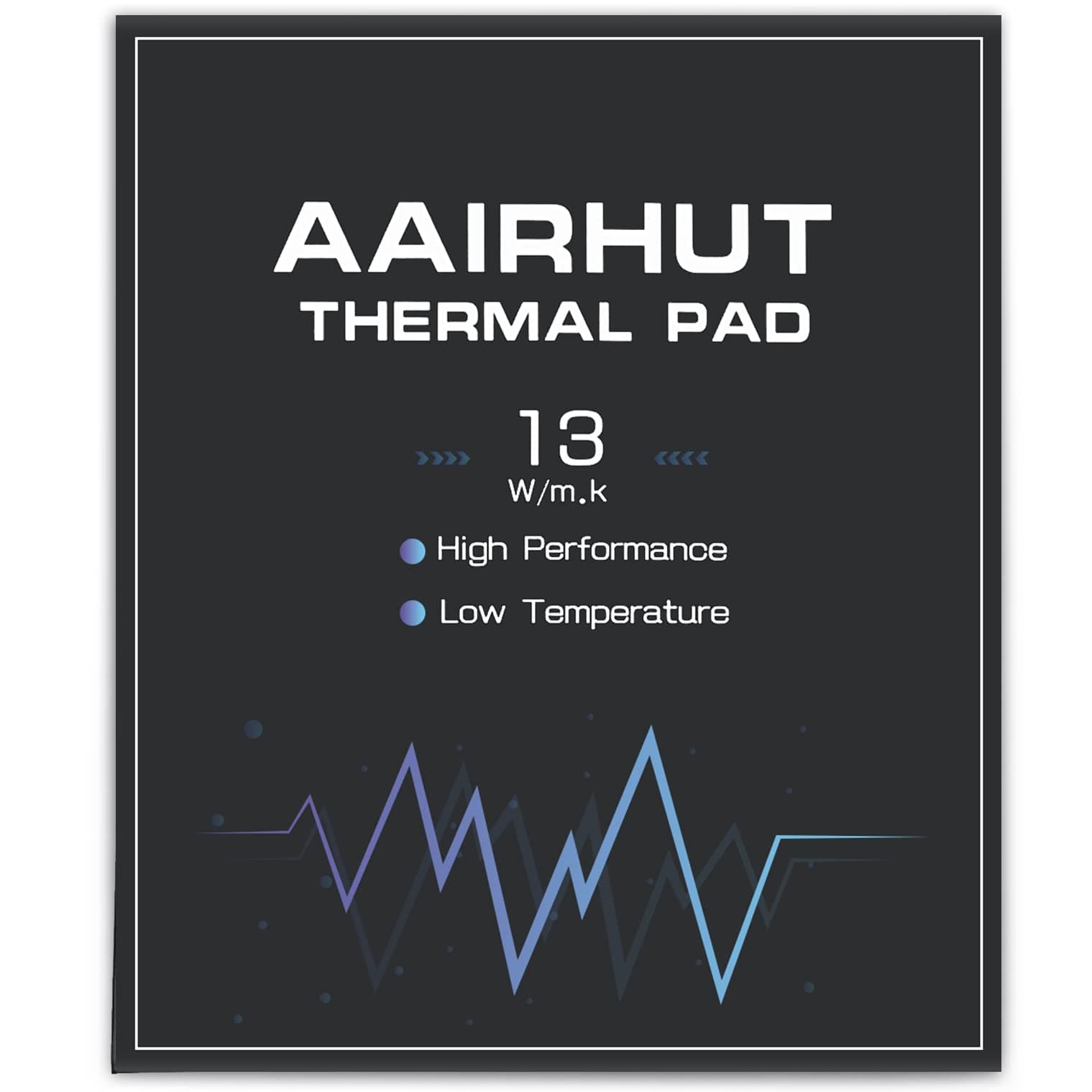 Aairhut Thermal Pad Wärmeleitpad 13W/mK, 120x120x3mm Silikon-Kühlpad, GPU, Nicht leitend, hitzebeständig, Extreme Odyssey-Abdeckung mit Zwei selbstklebenden Folien für PC-Laptop-Kühlkörper/GPU/CPU