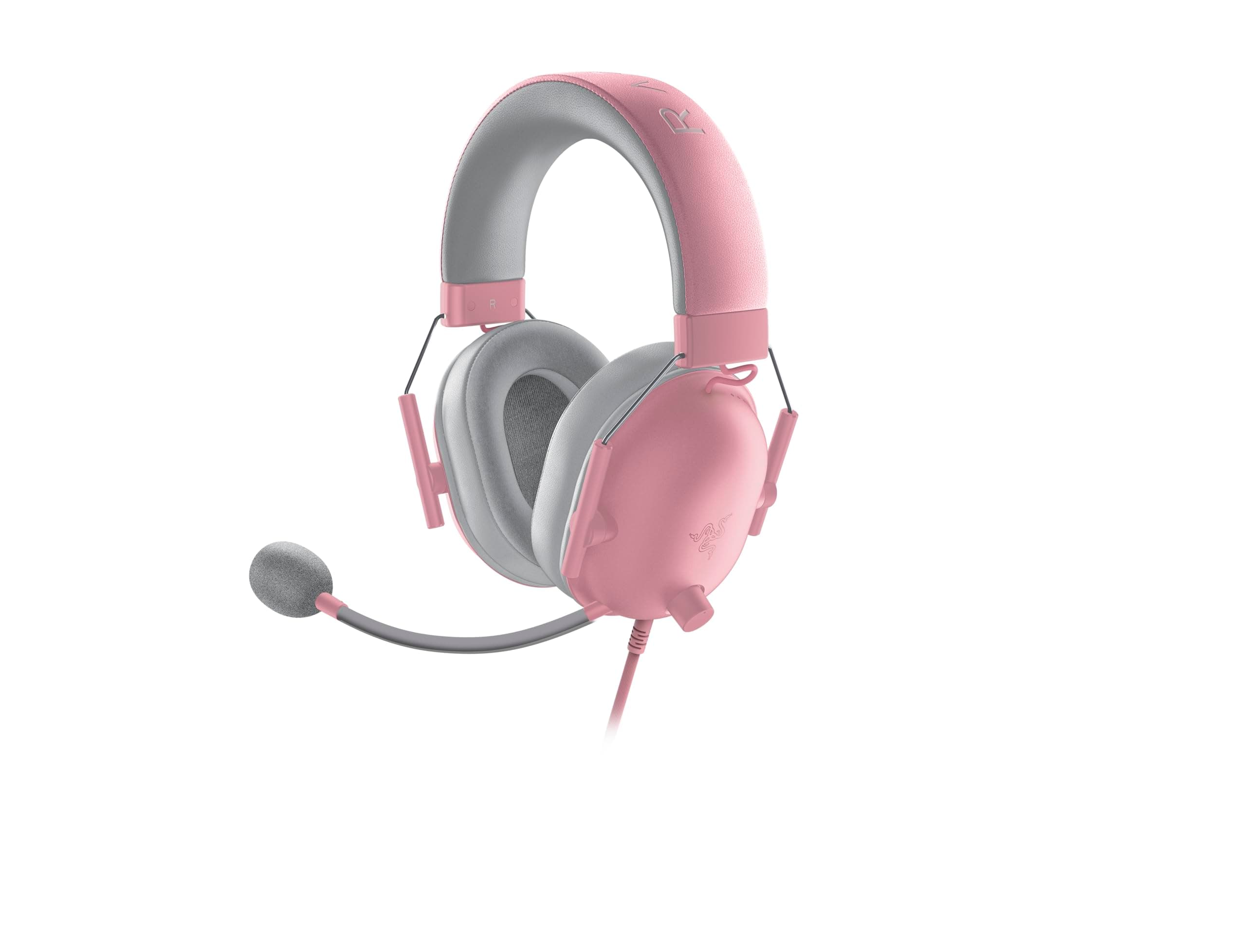 Razer BlackShark V2 X - Multi-Plattform kabelgebundenes Esports-Headset (Triforce 50mm Treiber, Erweiterte Passive Geräuschunterdrückung, 7.1 Surround Sound, Hyperclear Cardioid Mic) Quartz Pink