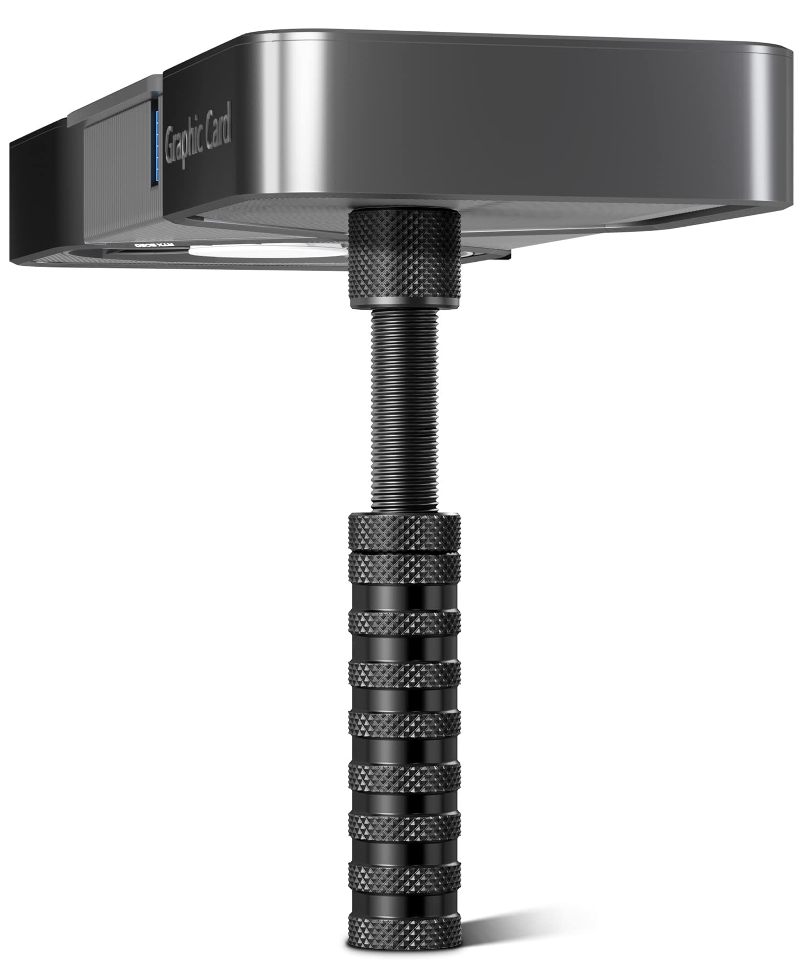 HemFokus Grafikkarten GPU Halterung, Höhenverstellbare GPU Stütze mit Magnet und Anti Rutsch Pads, GPU Halter zur Verhinderung des Durchhängens für Universelle VGA Grafikkarte