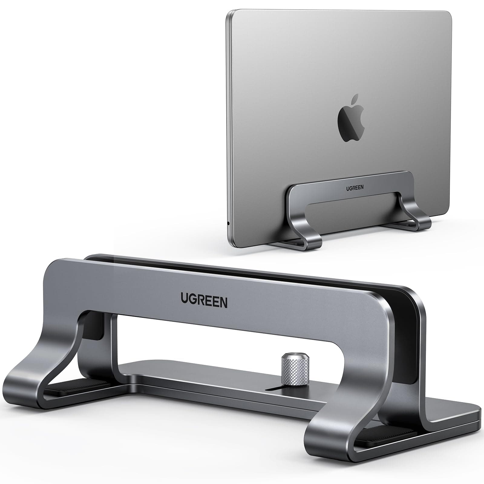 UGREEN Laptopständer Vertikaler Aluminium Vertikal Stand Laptop Ständer Platzsparender Laptop Halter mit thermischer Basis für Laptops,MacBook Air,Pro,Samsung, iPad,Tablets