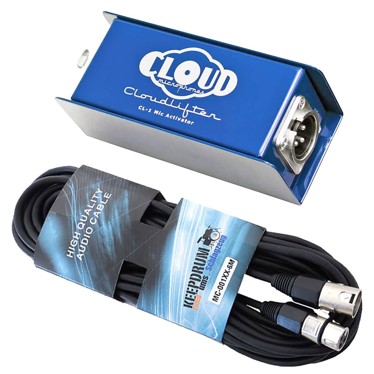 Cloud Microphones CL-1 Cloudlifter Mic Activator + keepdrum XLR-Kabel