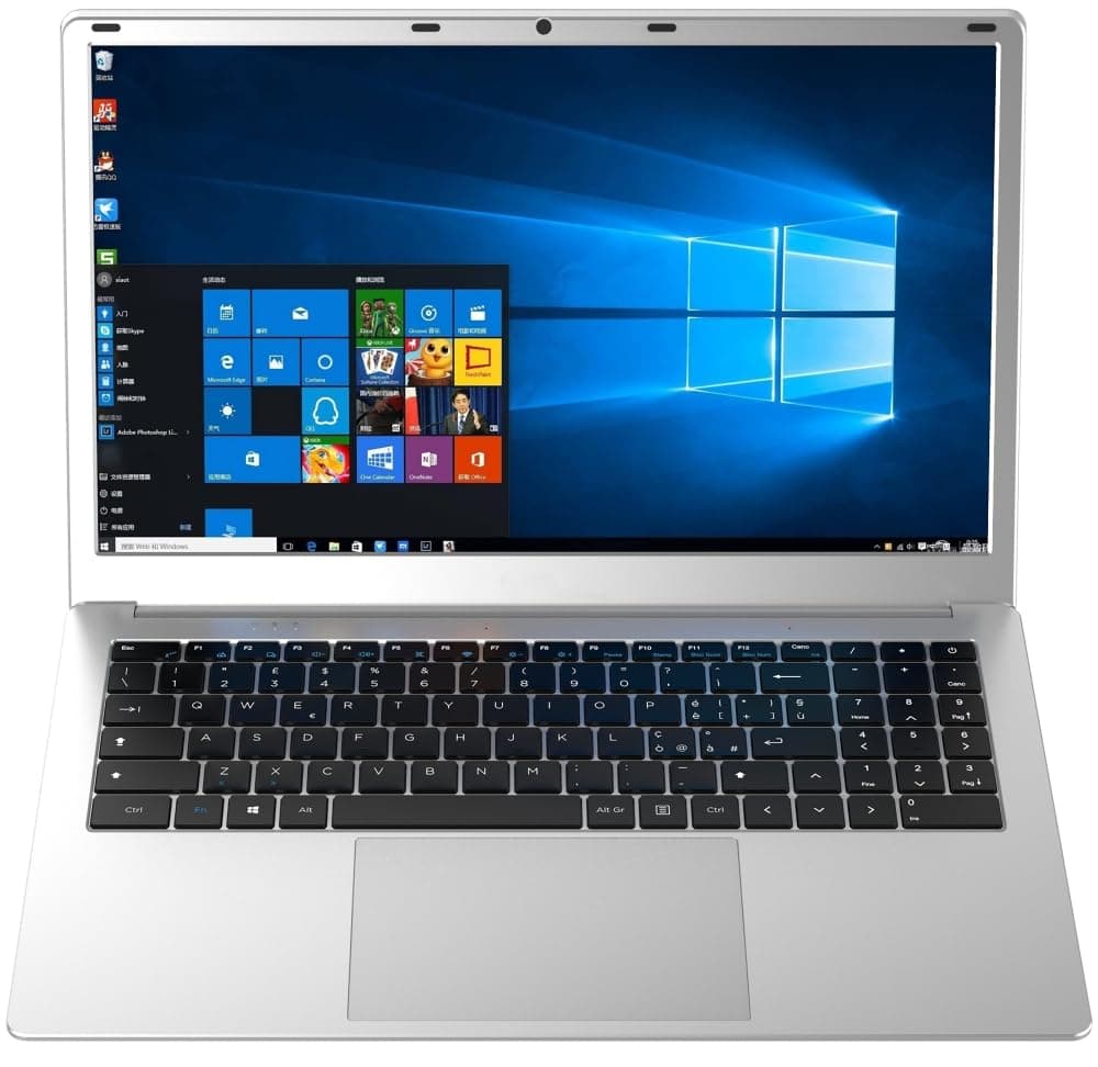 shinobee difinity Celeron Quad Core SSD (15,6 Zoll FullHD) lautloses Notebook (Celeron N3450 4x2.20 GHz, 8GB DDR4, 256 GB SSD, USB 3.0, HD Graphics 500, LAN, m-HDMI, Windows 11, MS Office) #8027