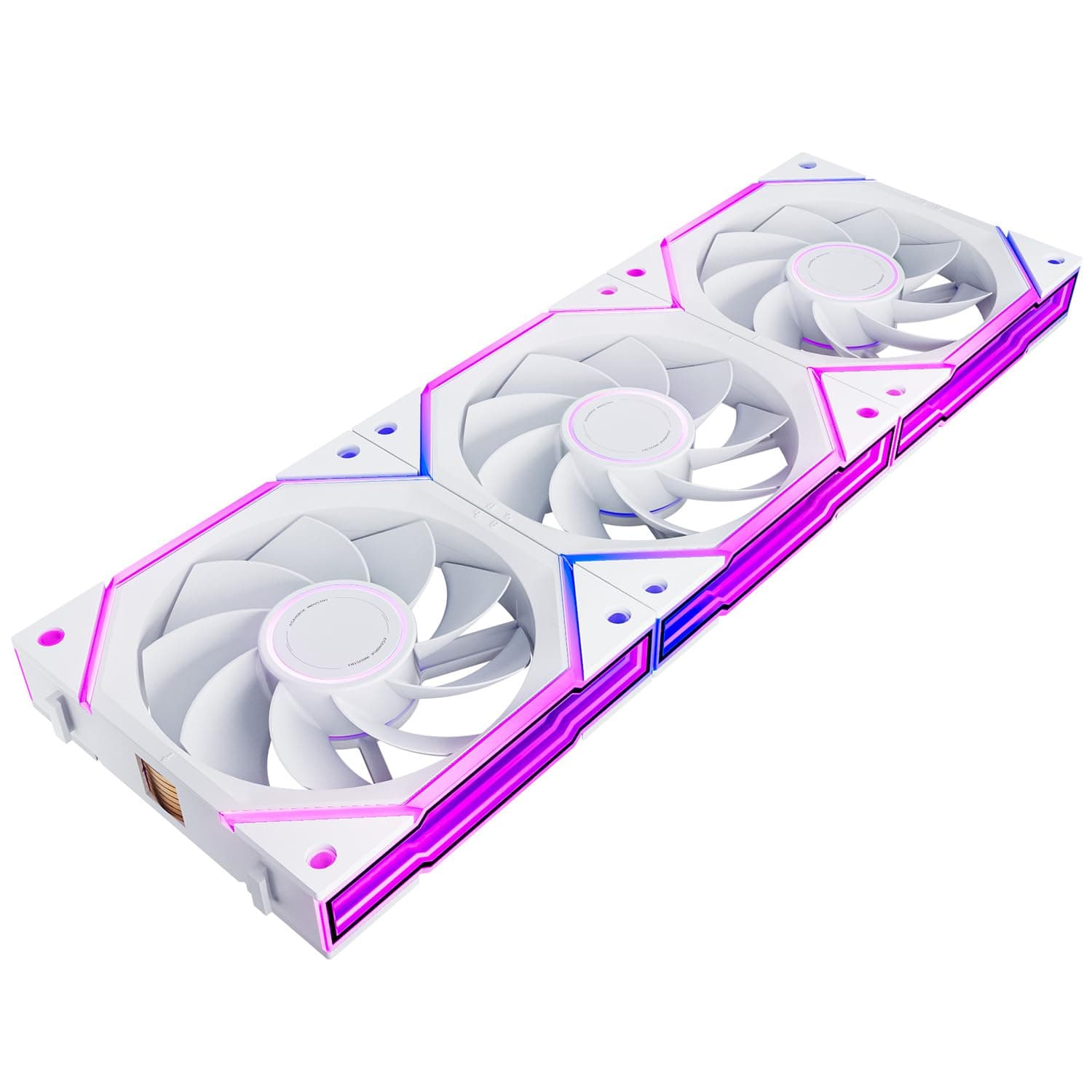 AsiaHorse NyotaUltra RGB PC Lüfter 120MM Reverse Gehäuselüfter 3 Stück, ARGB Daisy Chain PC Lüfter [Infinity Mirror] [HDB] 58.5 CFM/2000 RPM/2.07MMH2O 4 Pin PWN & 5V 3Pin ARGB für Asus Aura MSI