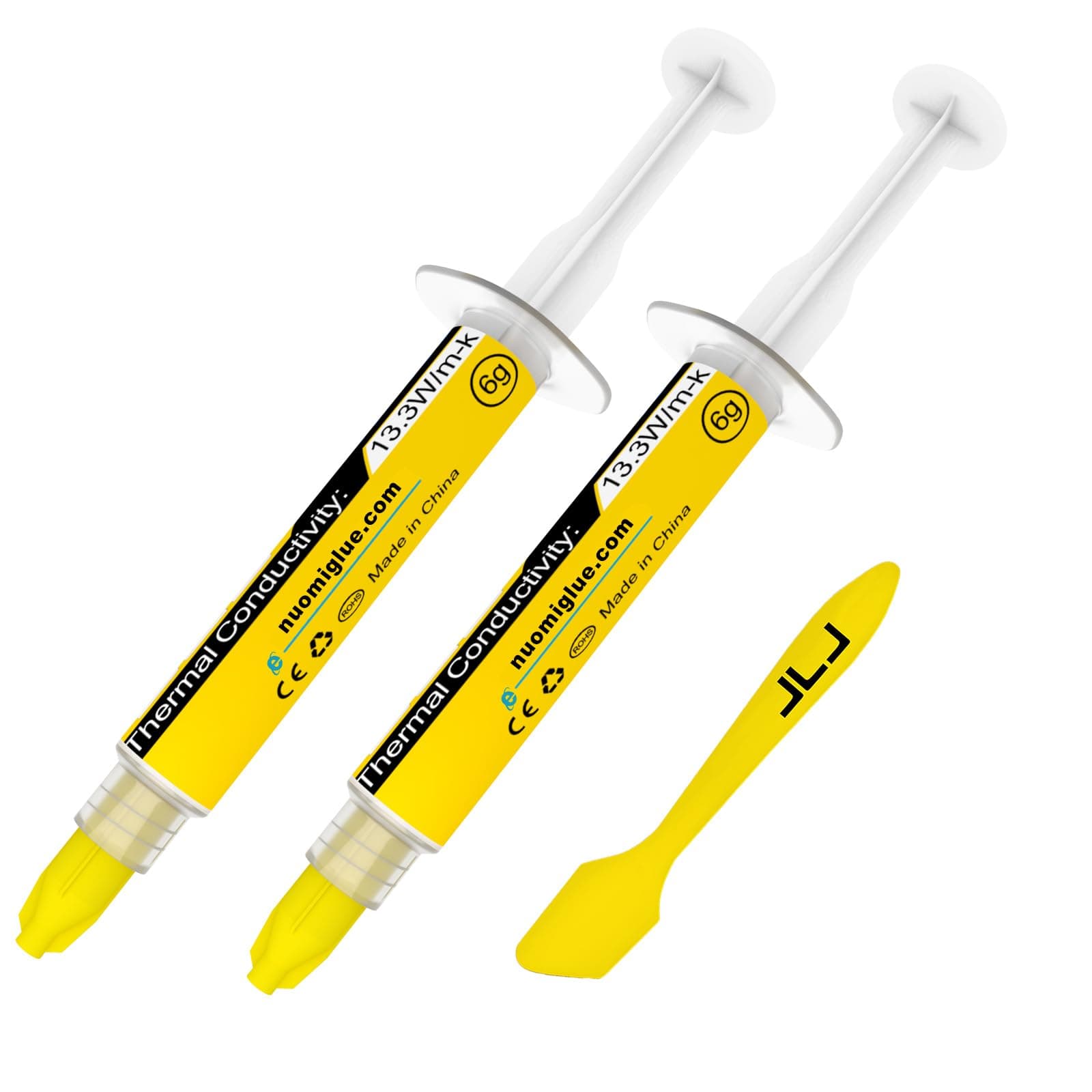 JLJ Wärmeleitpaste, 12g CPU Paste Wärmeleitpaste Kühlkörper für IC/Prozessor/CPU/Xbox, hohe Wärmeleitfähigkeit, Lange Haltbarkeit, sichere Anwendung, Nicht leitend …