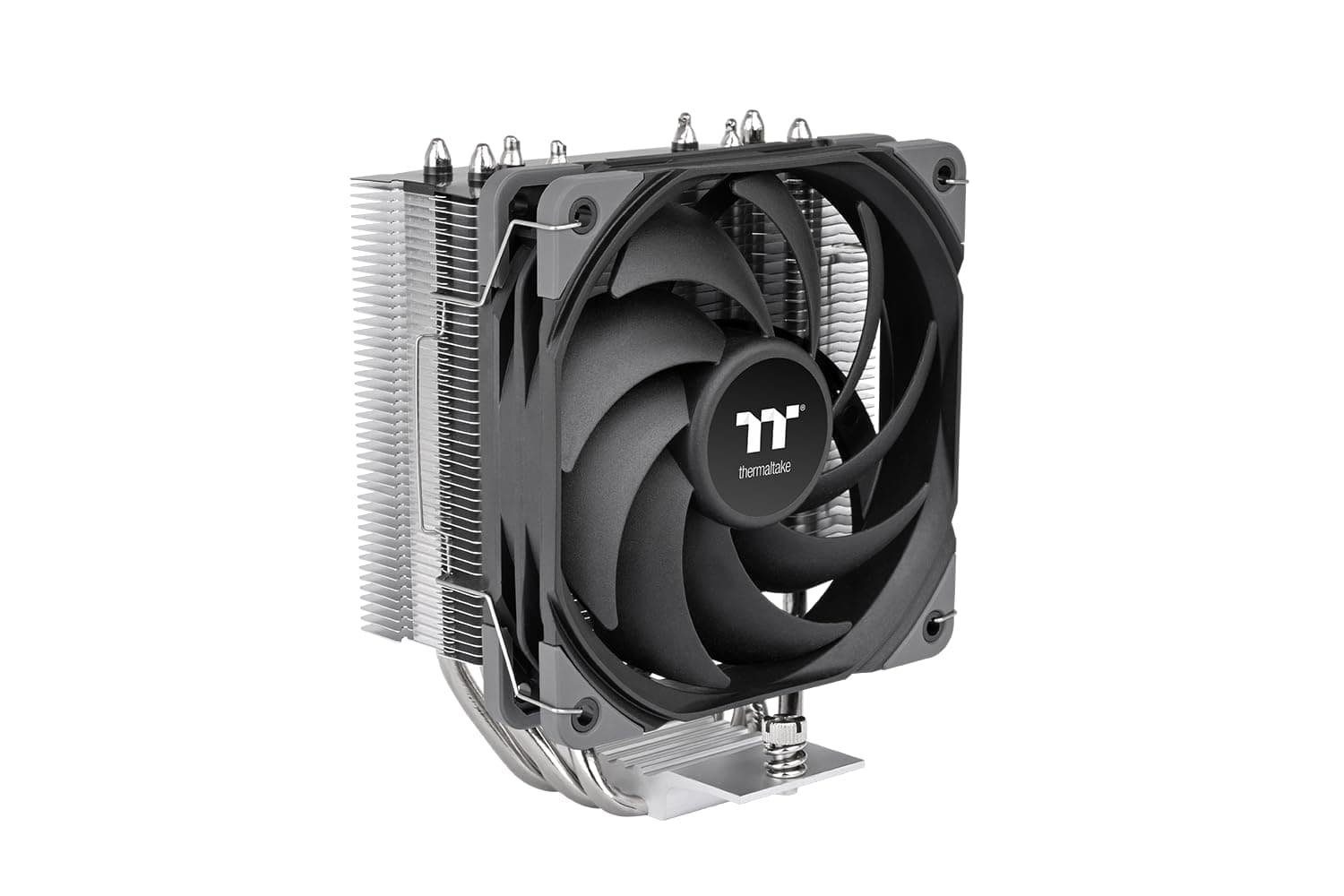 Thermaltake UX400 CPU Kühler (Luftkühler) – Single-Tower, 4×6mm Kupfer-Heatpipes (Direct Contact), 120mm PWM High-Airflow Lüfter 700–1800 U/min, bis 240W TDP, Intel LGA1851/1700 & AMD AM5/AM4