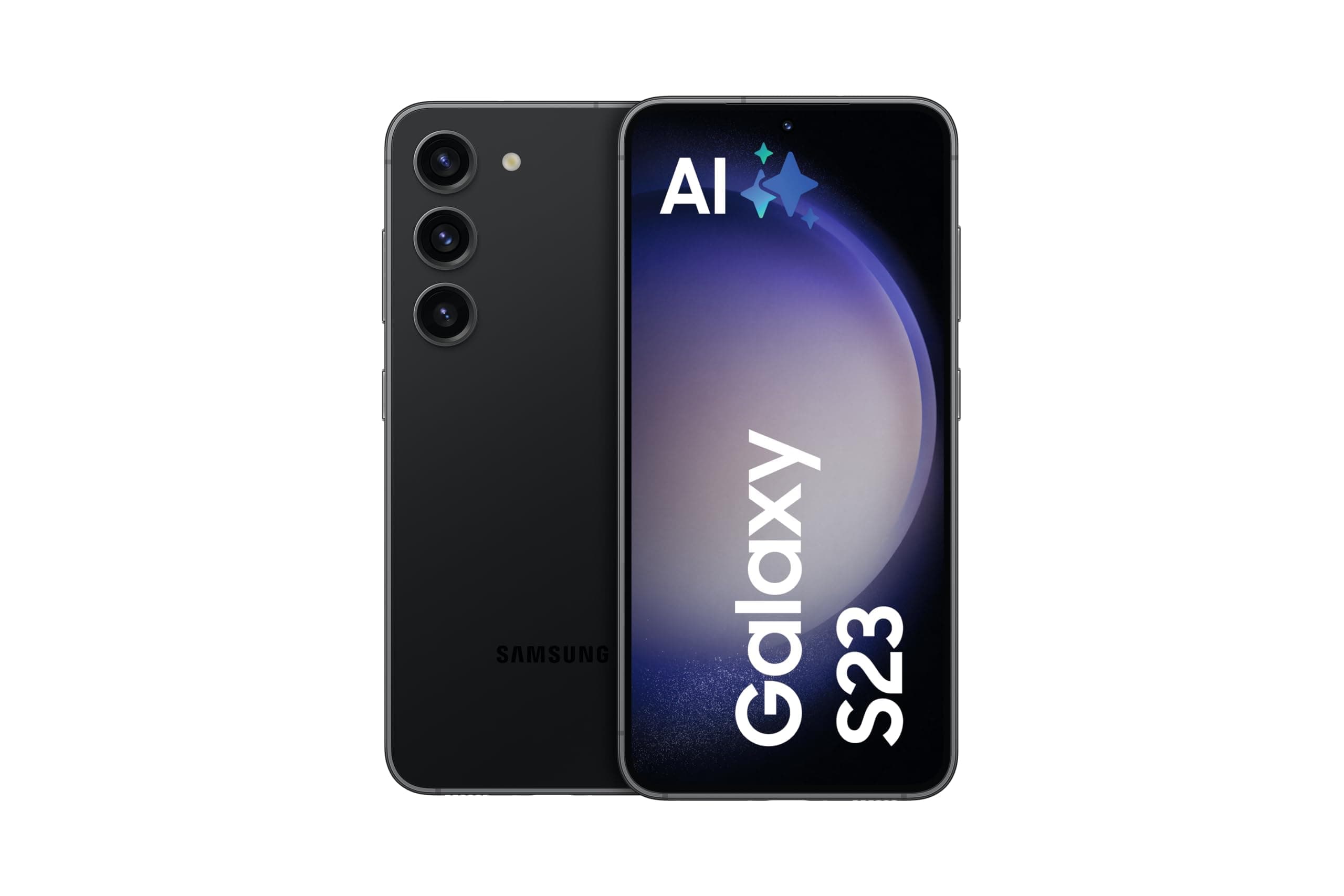 Samsung Galaxy S23 AI-Android-Smartphone, 256GB, 3.900mAh Akku, Smartphone ohne Vertrag Phantom Black inkl. 36 Monate Herstellergarantie [Exklusiv bei Amazon]