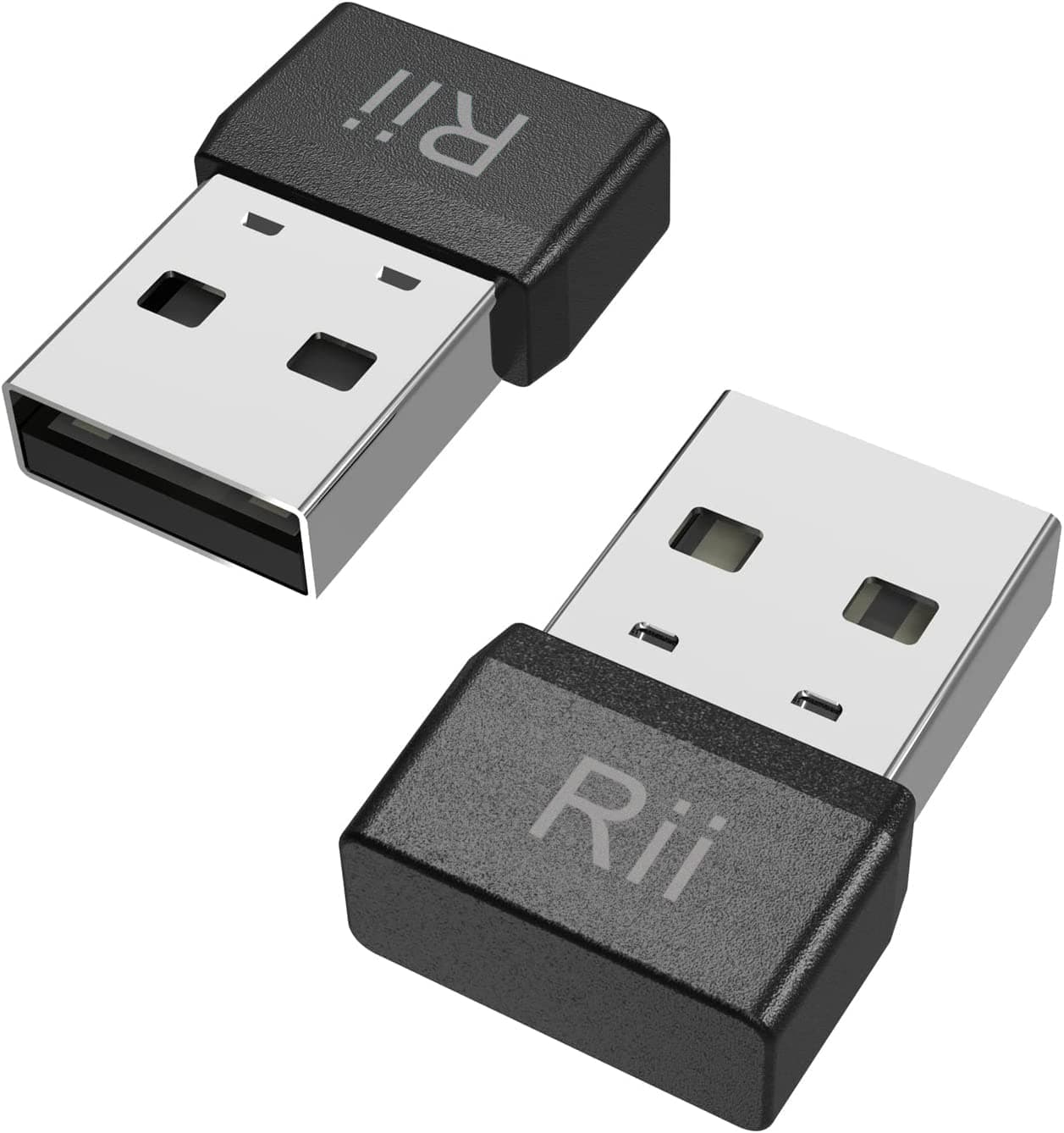 [2-Pack] Rii Mouse Jiggler Nicht Nachweisbar, USB Maus Jiggler, Wackelmaus, Mausbeweger, Verhindert Bildschirmschoner und Schlaf-Modus, Plug and Play - Schwarz, 2-Stück