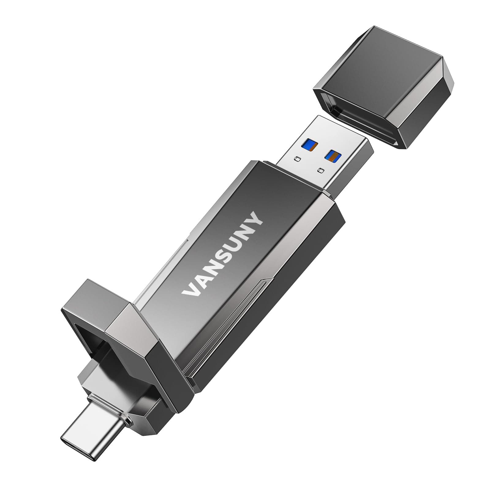 Vansuny USB-C Stick 960GB mit bis zu 1000 MB/s Externe SSD Dual USB-Stick USB-C + USB A Speicherstick 960GB für iPhone 15/16/17, Handy, Android-Telefon, Laptop, Tablet, Mac, Festkörper Laufwerk