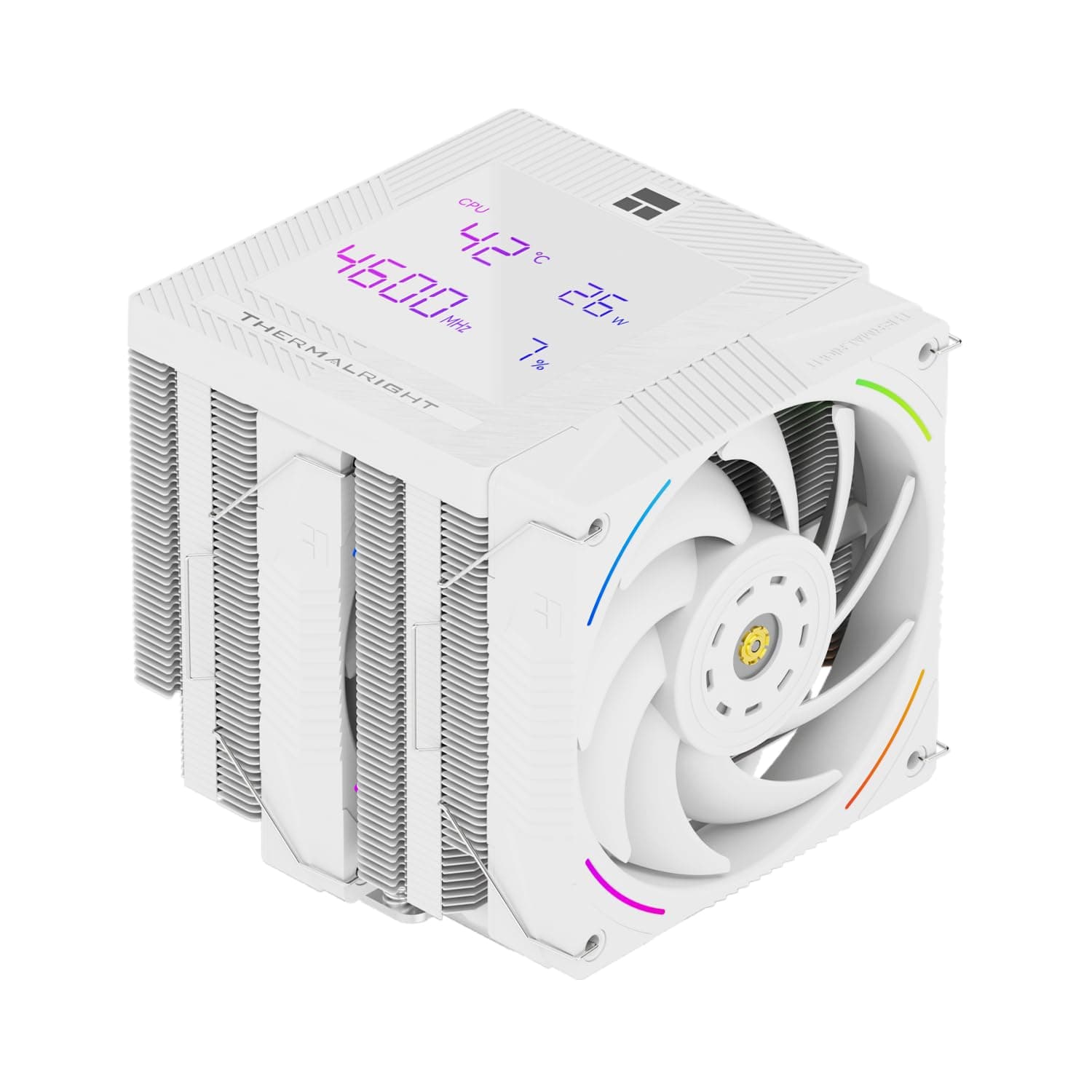 TR -Phantom Spirit 120 Digital SNOW CPU Air Cooler, 7 Heat Tubes CPU Cooler, Dual 120mm PWM Lüfter, Unterstützung für AM4 / AM5 / Intel lga1700/1150/1151/1200/1851/2011