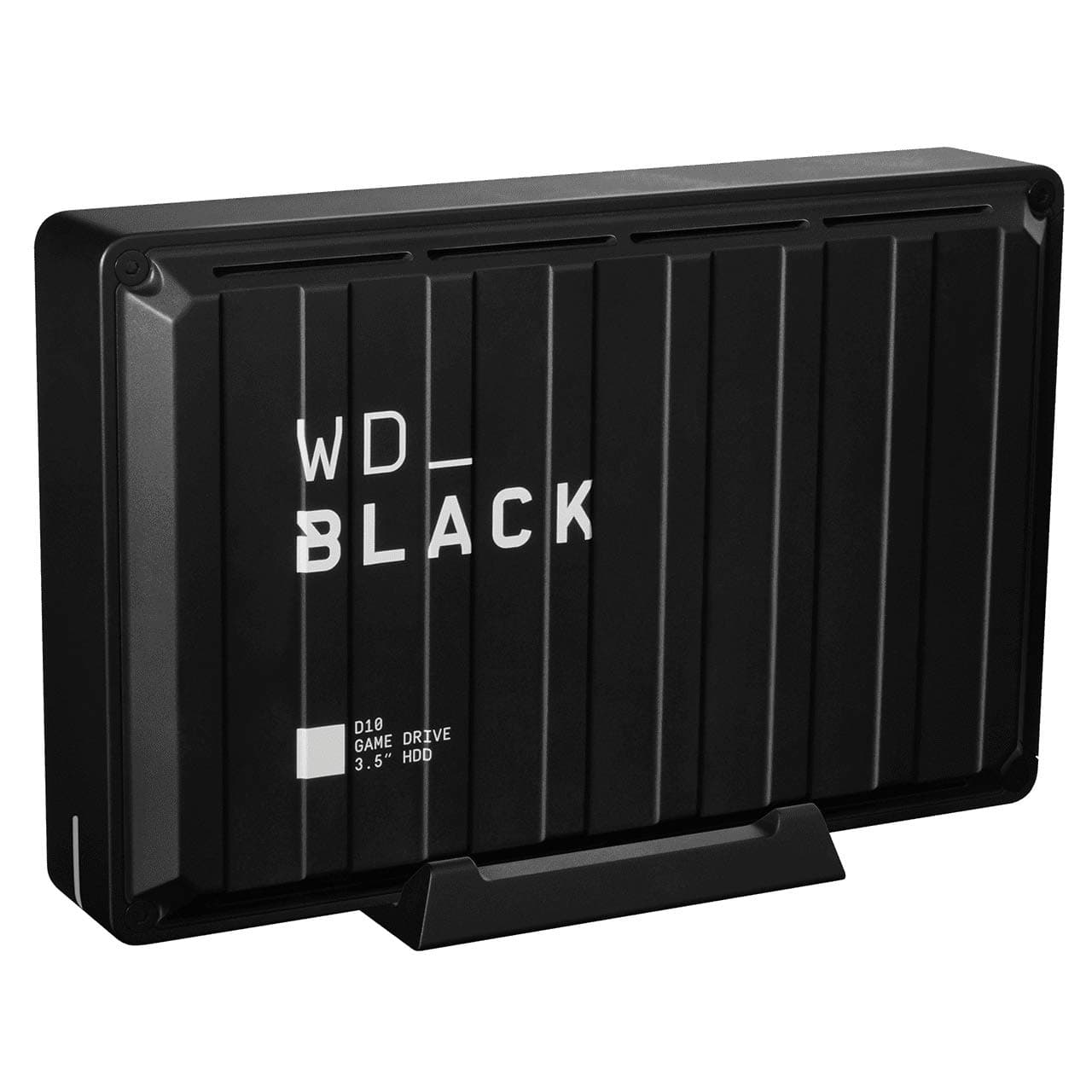 WD_BLACK D10 Game Drive externe Festplatte 8 TB (Übertragungsgeschwindigkeit bis zu 250 MB/s, 7200 U/min und aktive Kühlung, USB Typ-A zum Laden von Gaming-Ausrüstung) Schwarz