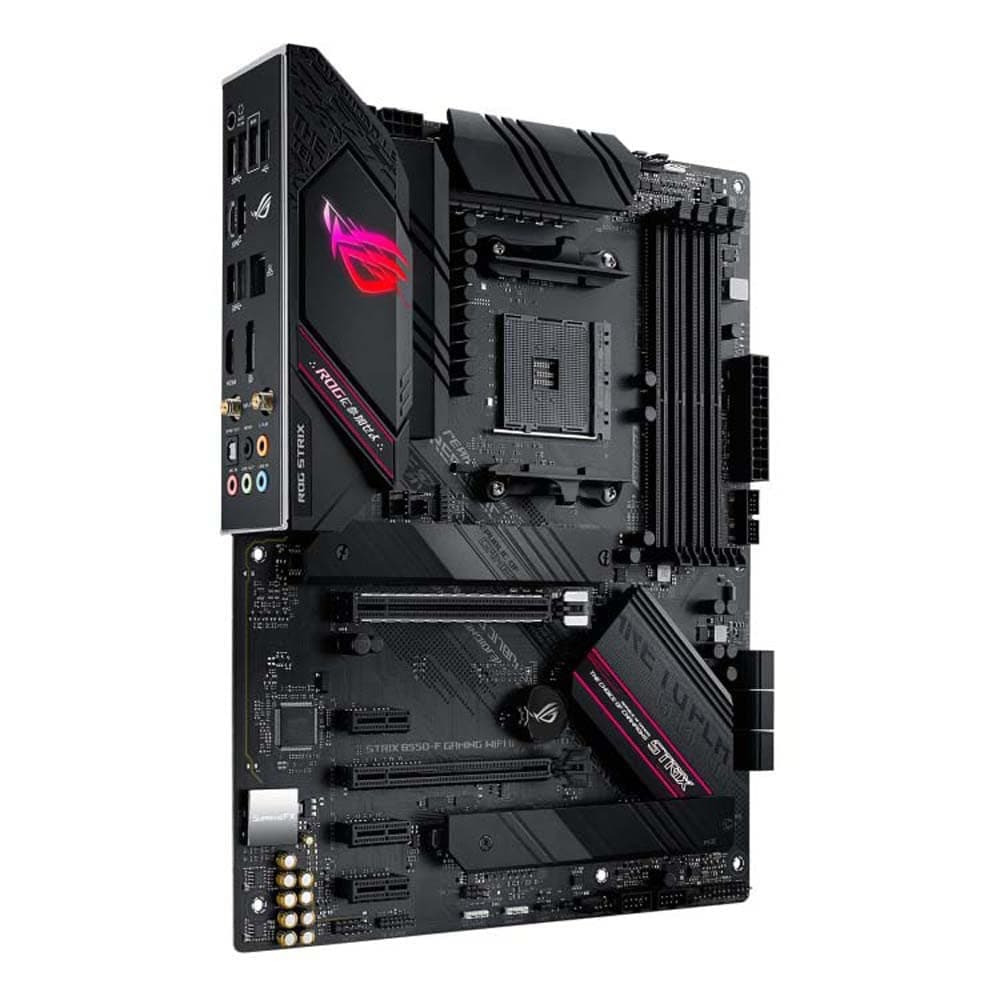 ASUS ROG Strix B550-F Gaming WI-FI II Mainboard Sockel AMD AM4 (AMD B550, ATX, PCIe 4.0, WiFi 6E, SATA 6Gbit/s, USB 3.2 Gen 2, Aura Sync, Two-Way AI Noise Cancelation)