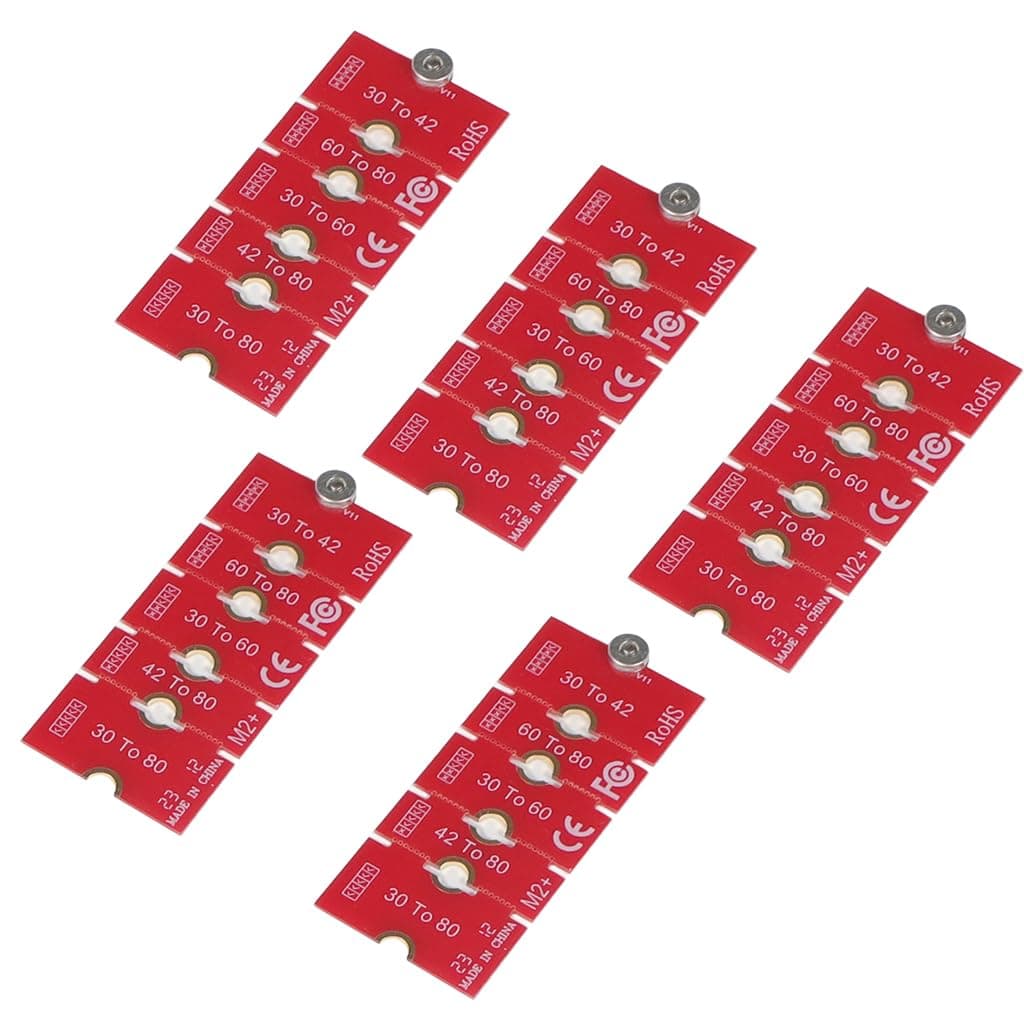JMT NGFF NVME M2 M2PLUS 2230 auf 2280 Adapterkarte 2230, 2242, 2260, 2280, erweiterte Übertragung, lange Größenänderung für M.2 U.2 M3 M.3 SSD (5 Stück)