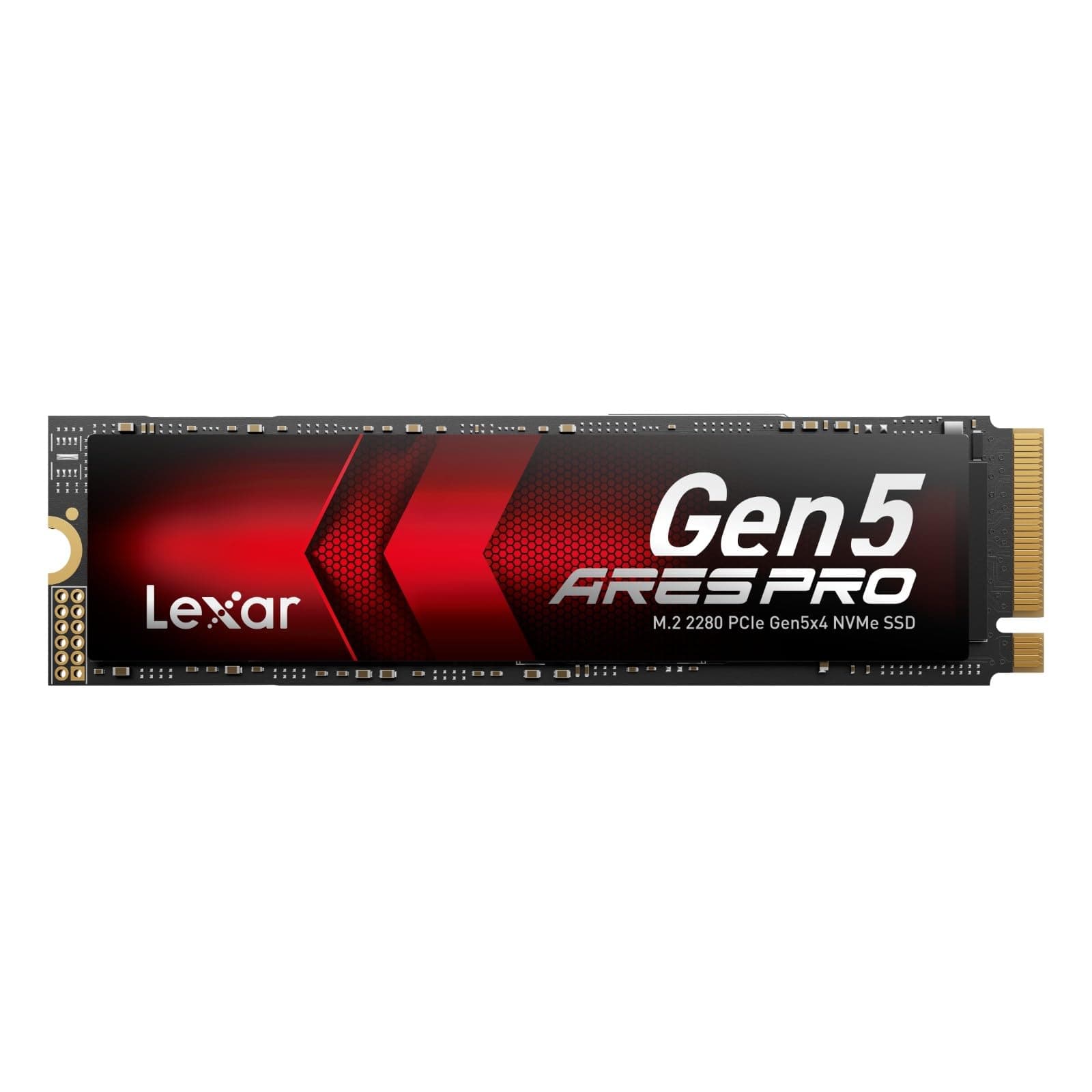 Lexar ARES PRO 2TB Gen5 NVMe M.2 SSD, PCIe 5.0 x4 Interne SSD, Bis zu 14.000 MB/s Lesen – für KI-Anwendungen, AAA-Gaming, Videoeditierung, Kompatibel mit PC, Laptops & PS 5