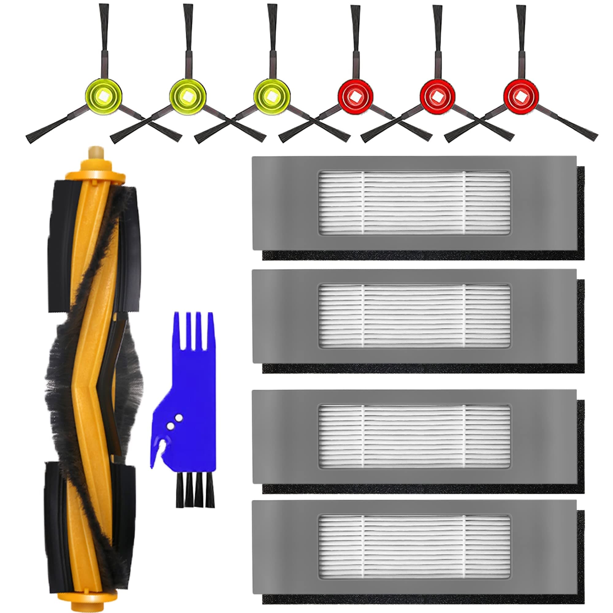 KGC 12 Stück Ersatzteile Zubehör für Ecovacs Deebot Ozmo 950 920 N8 /N8 Pro /N8 Pro+ / T8 /T8+/ T8 AIVI /T8 Max /T9 /T9+ yeedi 2 hybrid/vac hybrid/vac Station