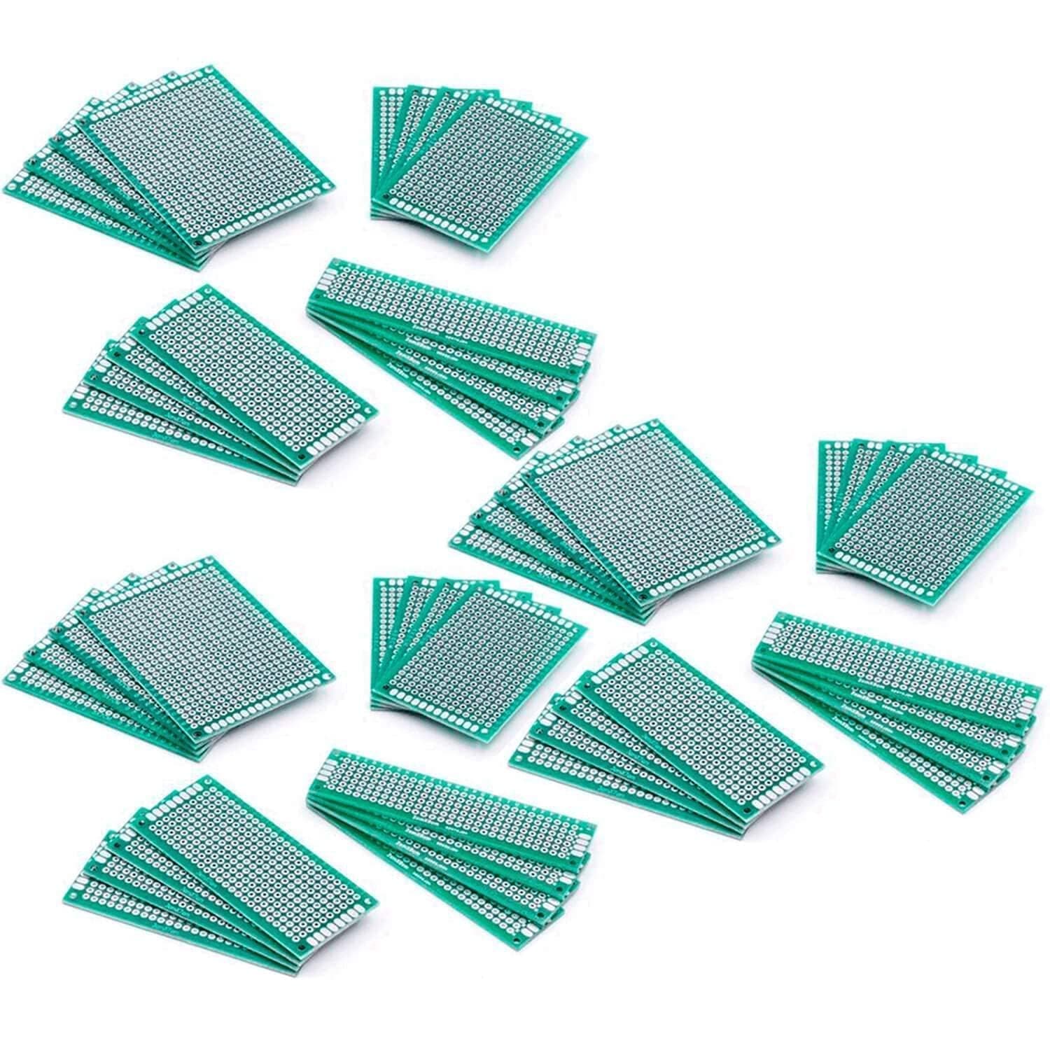 AZDelivery 5X Set 16 x PCB Board Lochrasterplatte Lochrasterplatine Leiterplatte kompatibel mit Arduino inklusive E-Book!