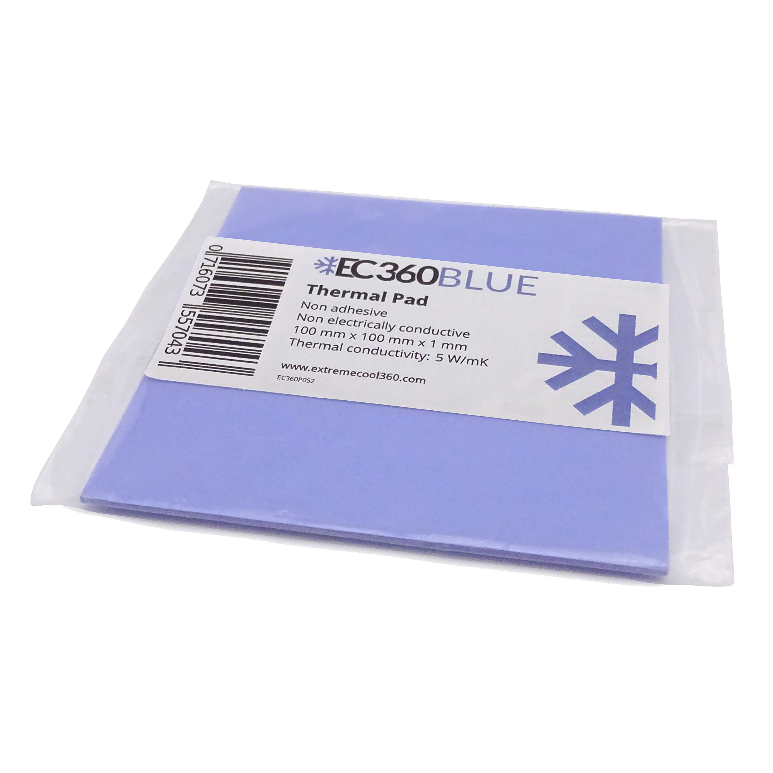 EC360® Blue 5W/mK Wärmeleitpad (100 x 100 x 1,0 mm)