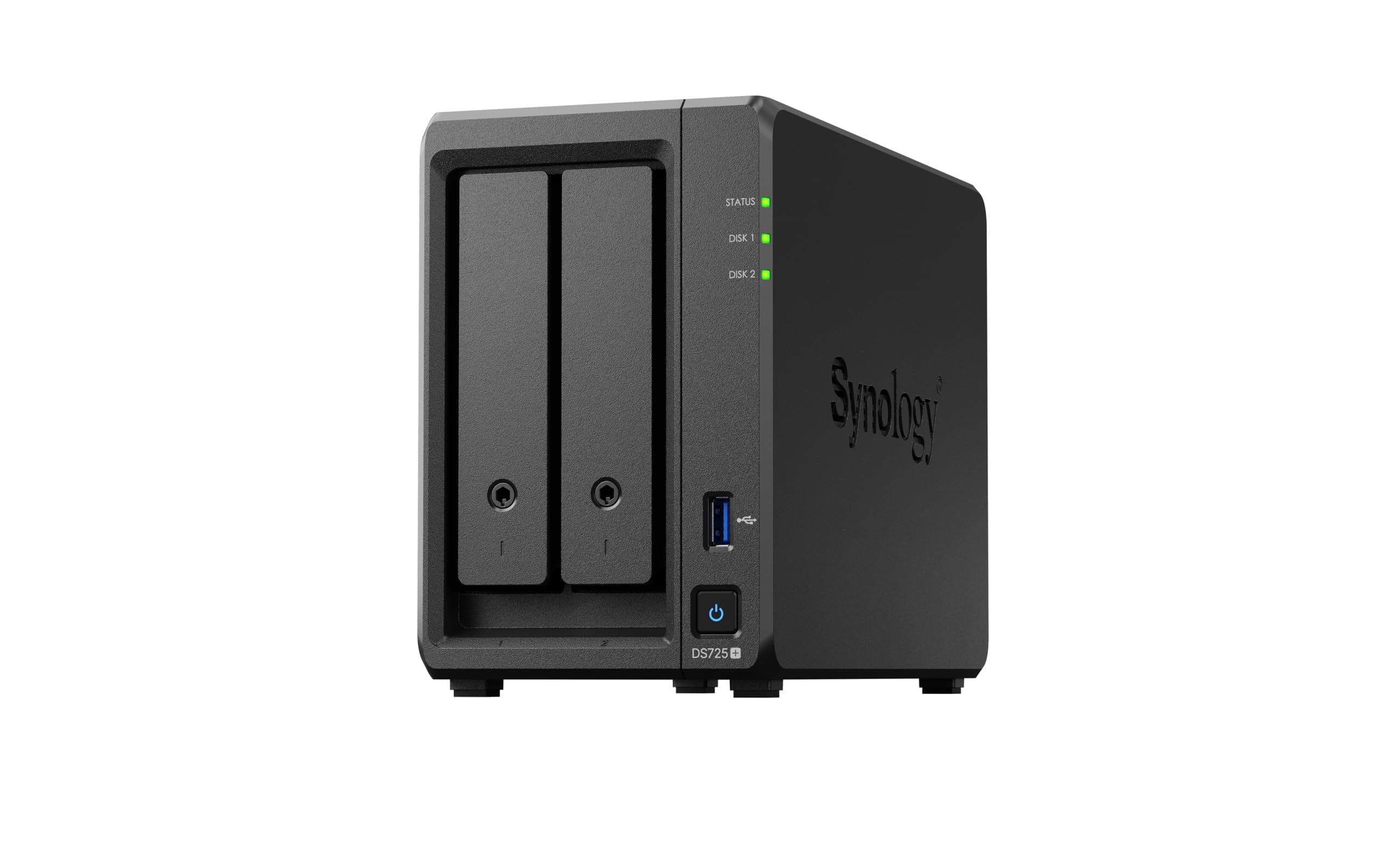 Synology DS725+ NAS-Kit mit 2 Einschüben, Ryzen CPU, 4 GB Speicher, 2,5 GbE-NIC Standardbenutzer, inländischer autorisierter Händler, Field Lake, Telefonunterstützung, DiskStation