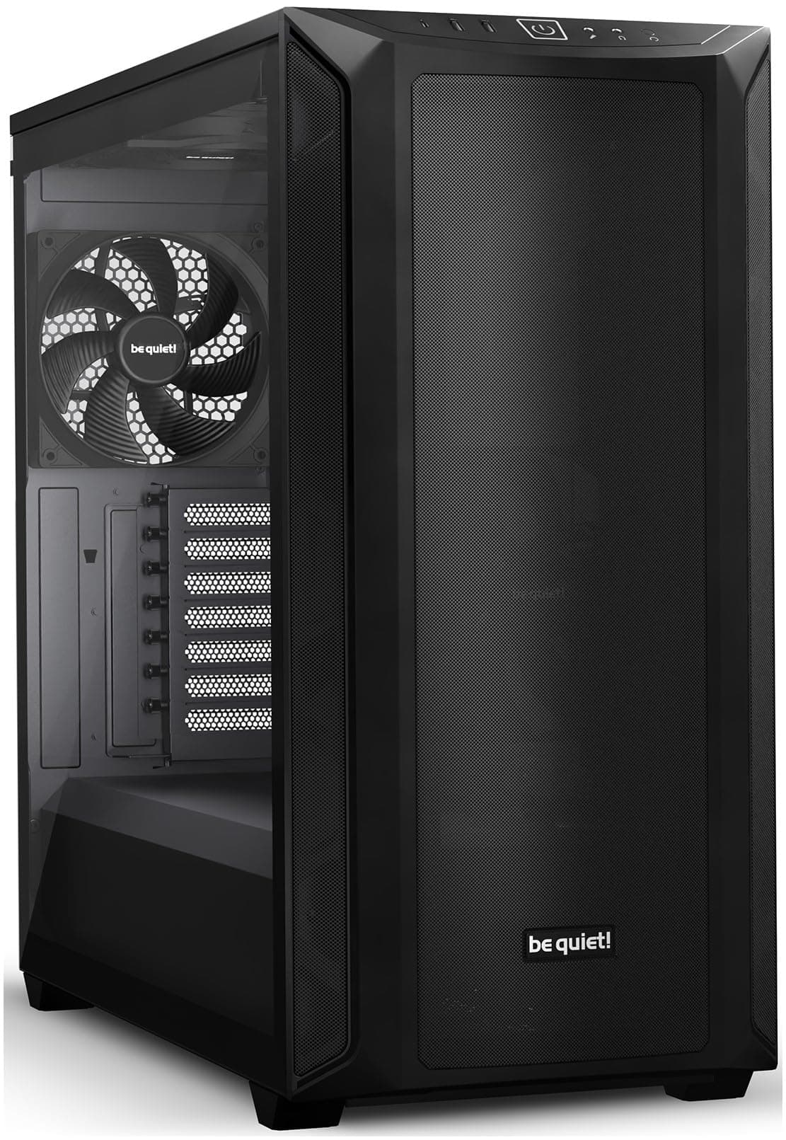 be quiet! Shadow Base 800 PC-Gehäuse, Pure Wings 3 140mm PWM-Lüfter, USB 3.2 Gen. 2 Type C, maximaler Airflow, Open-Mesh-Design, E-ATX Mainboard, 420mm Radiatoren, Seitenfenster aus Temperglas
