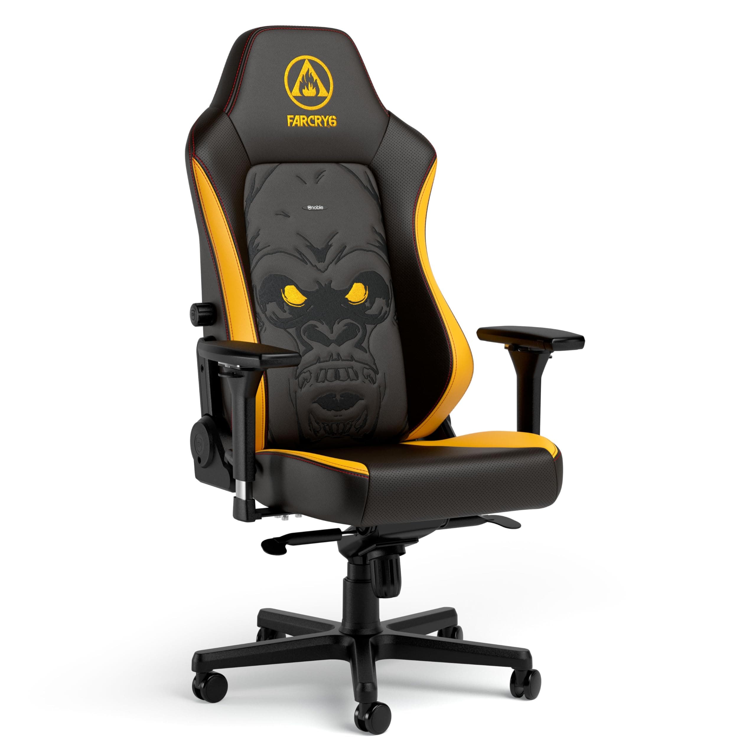 noblechairs Hero Gaming Stuhl, Bürostuhl Ergonomisch, Schreibtischstuhl, Gaming Chair PC, Gaming Sessel, Chefsessel Bürostuhl 150 kg Belastbarkeit, Far Cry 6 Edition