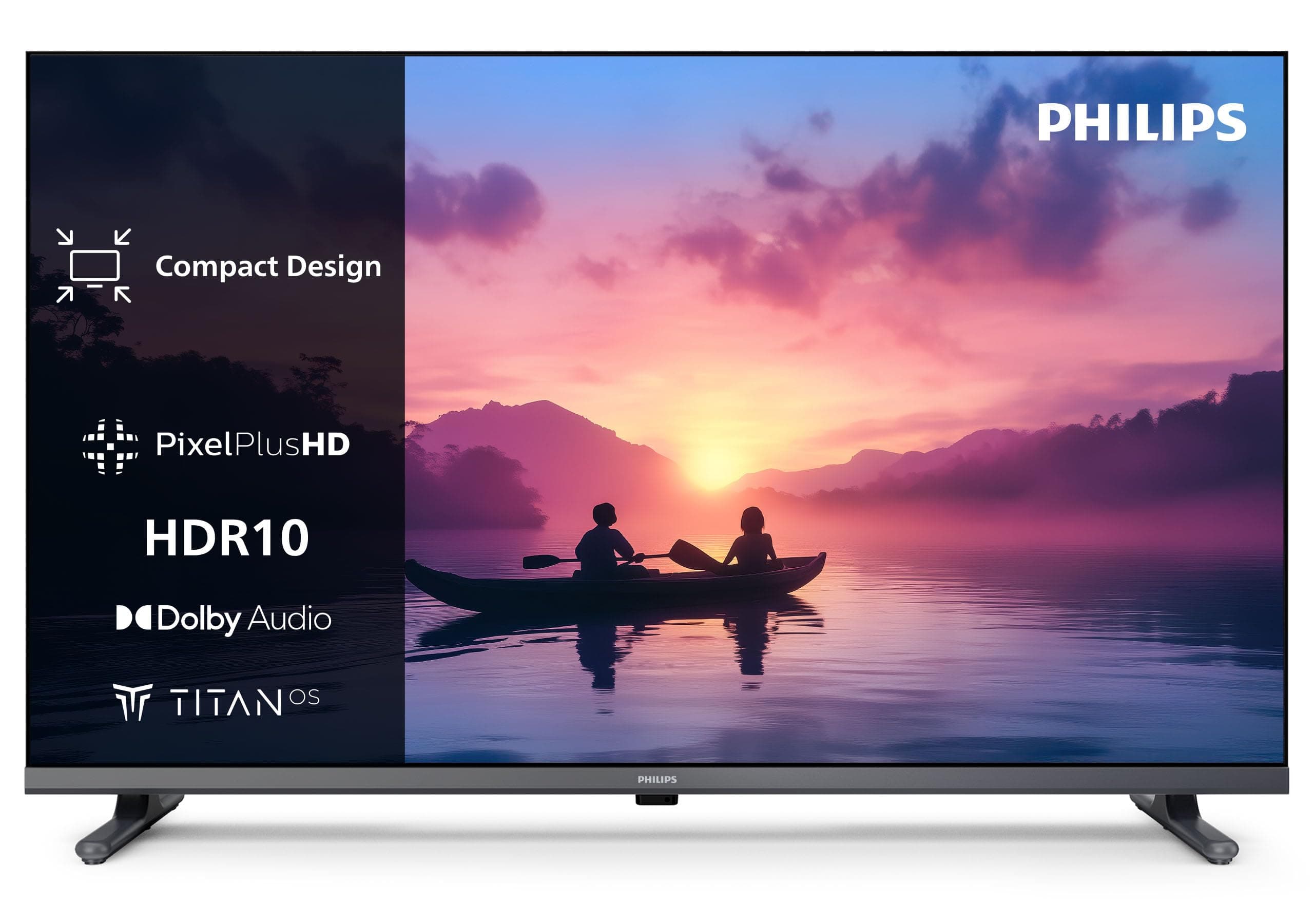 Philips 32PFS6000 2K HD LED Smart TV - 32 Zoll Display mit Pixel Plus, Titan OS Plattform und Dolby Digital Sound - Funktioniert mit Alexa und Google Sprachassistent