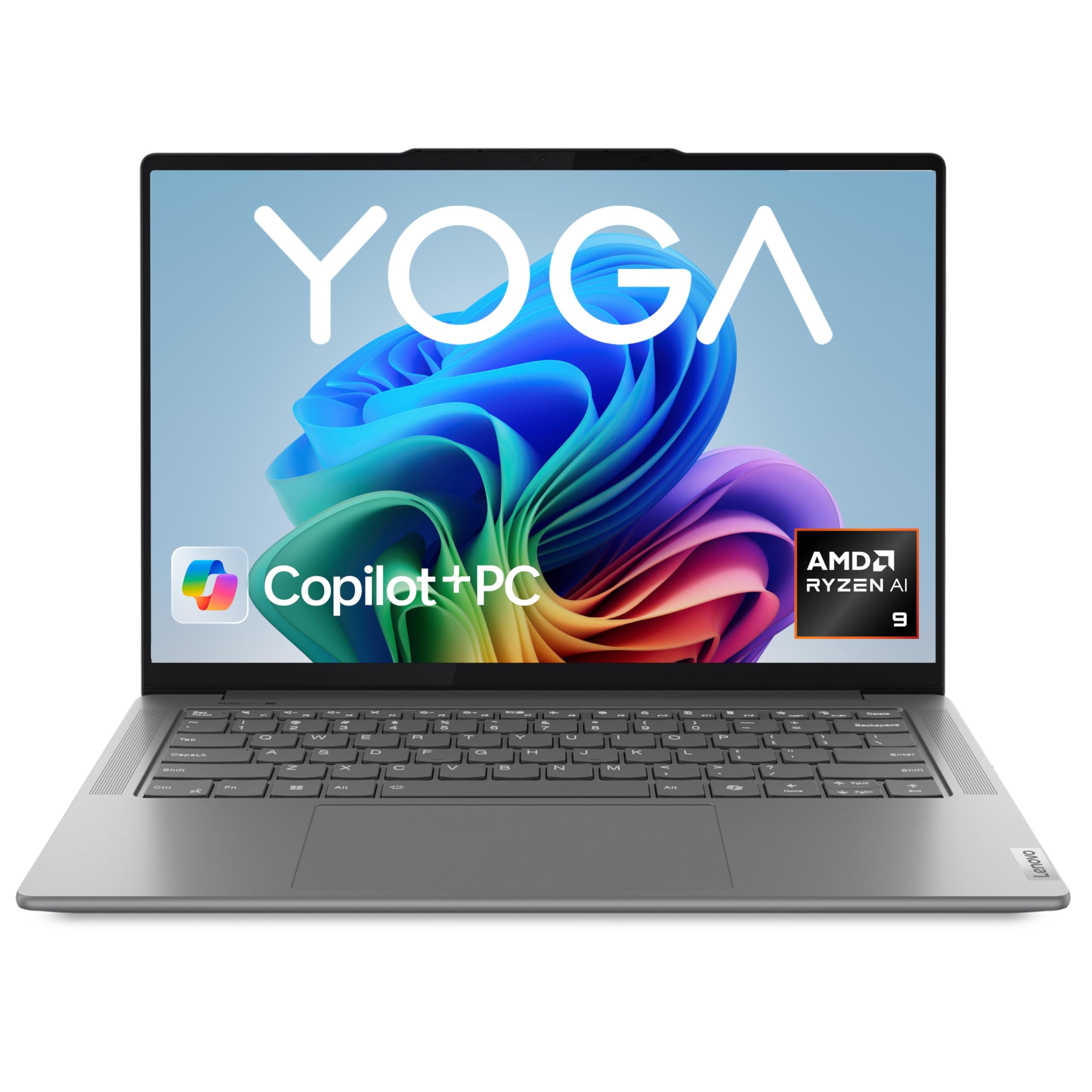 Lenovo Yoga Pro 7 Laptop | Copilot+ PC | 14,5" 2.8K OLED 120Hz Display | AMD Ryzen AI 9 | 32GB RAM | 1TB SSD | AMD Radeon Grafik | Win11 Home | QWERTZ | grau