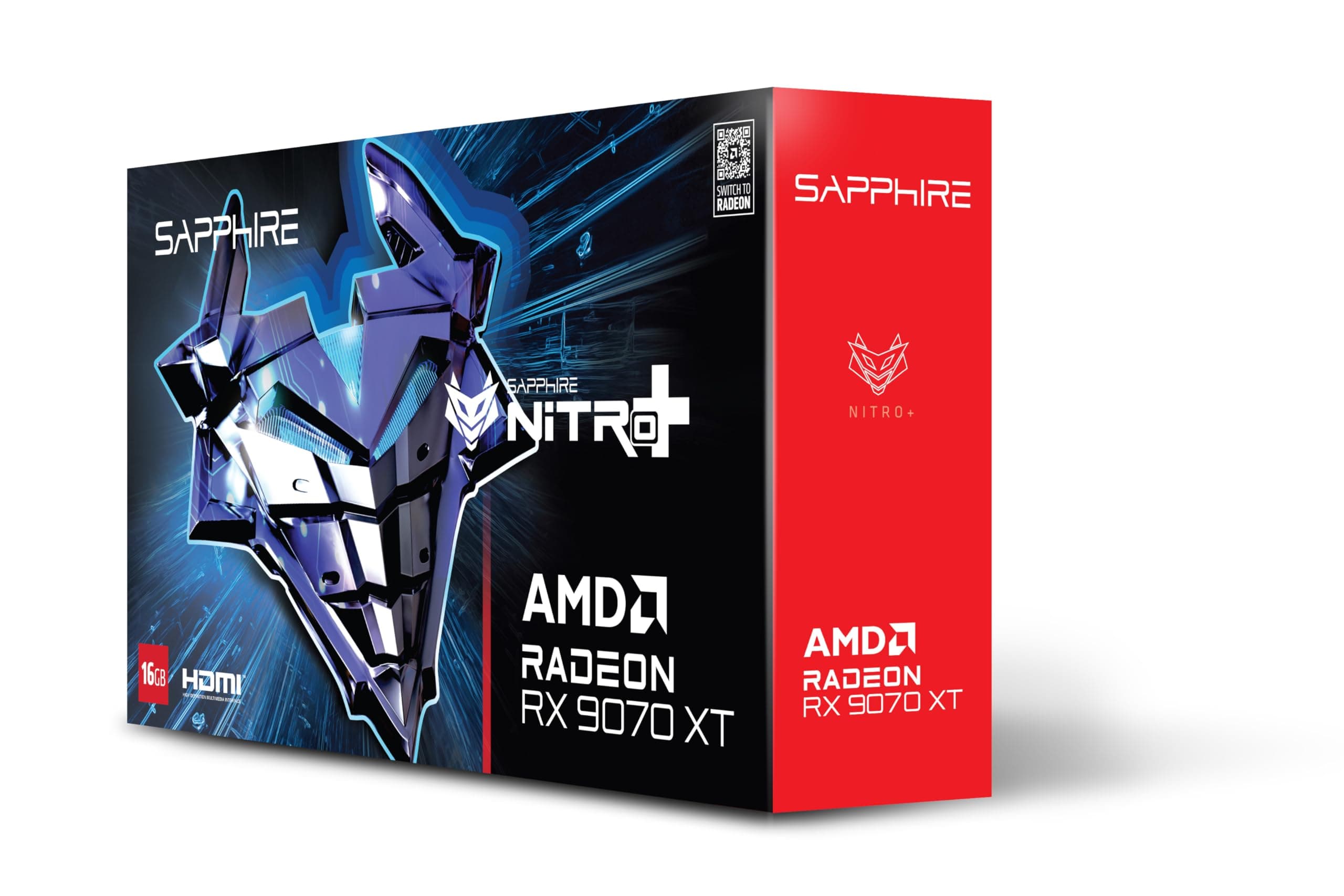 Sapphire Nitro+ AMD Radeon RX 9070 XT OC 16 GB Grafikkarte 16.384 MB GDDR6