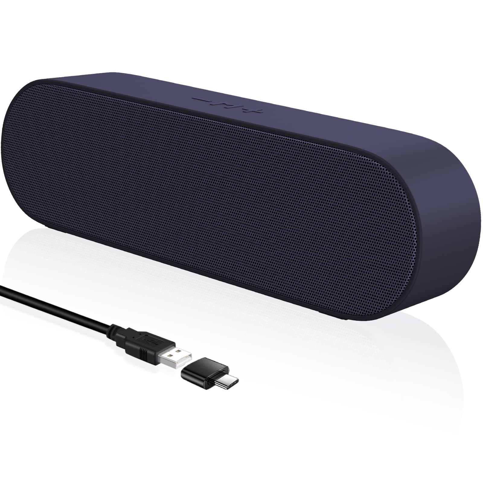 YYV PC Lautsprecher USB, Computer Lautsprecher für Desktop, Laptop, Mini Soundbar mit Lautstärke, Lautstärkeregelung und Mute-Taste, Plug and Play