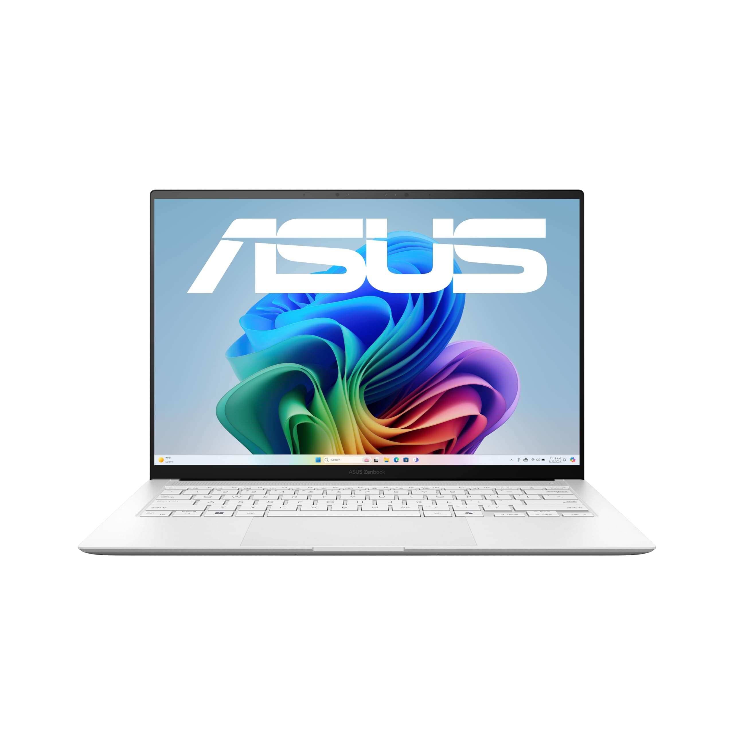 ASUS Zenbook S 14 UX5406SA Laptop | Copilot+ PC | 14" WQXGA+ 16:10 120Hz OLED Display | 32GB RAM | 1TB SSD | Intel Core Ultra 7 258V | Intel Arc | Win11 Home | QWERTZ | Scandinavian White