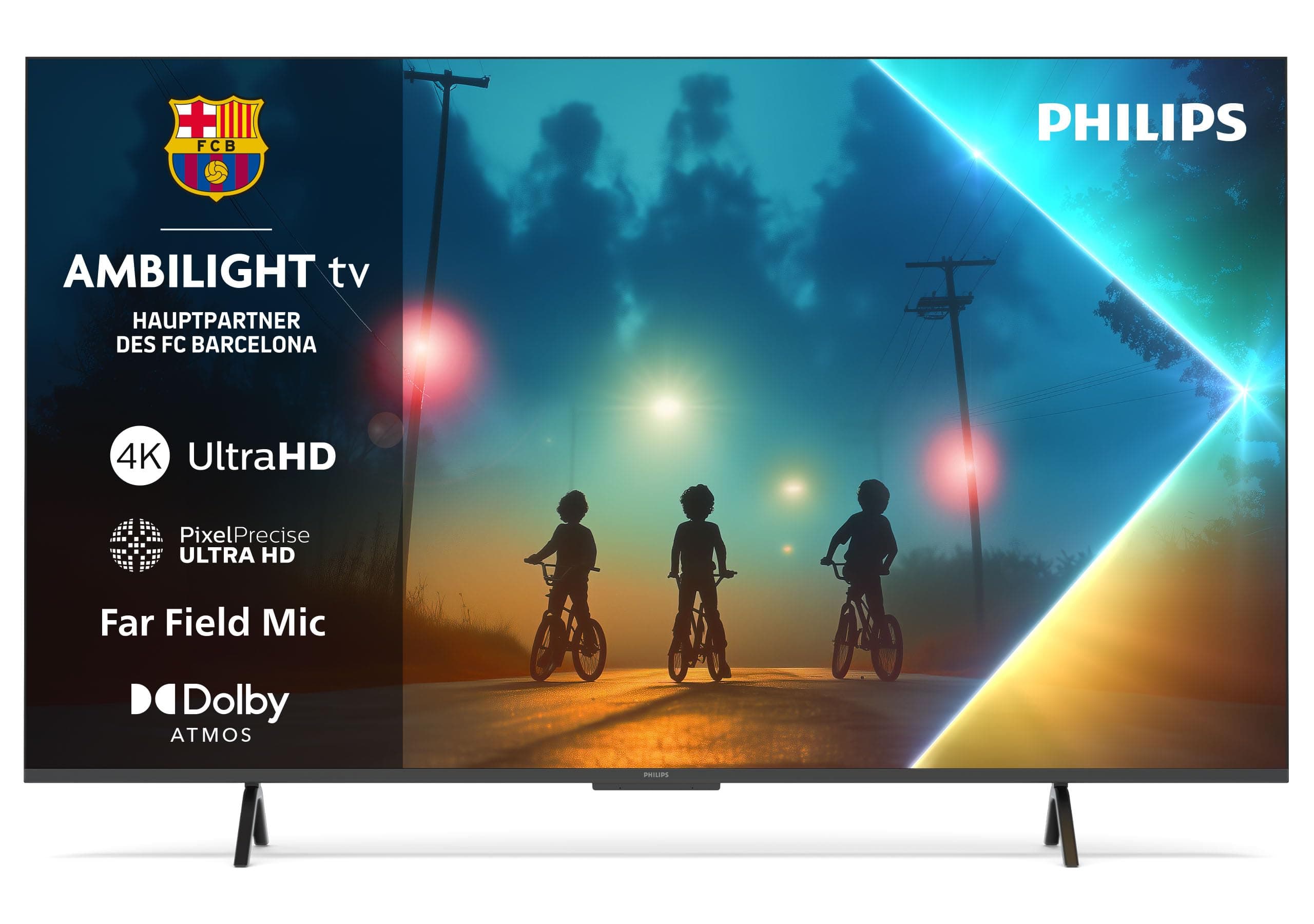 Philips Ambilight 65PUS8200 4K LED Smart TV - 65 Zoll Display mit Pixel Precise Ultra HD, Titan OS, Dolby Vision und Dolby Atmos Sound
