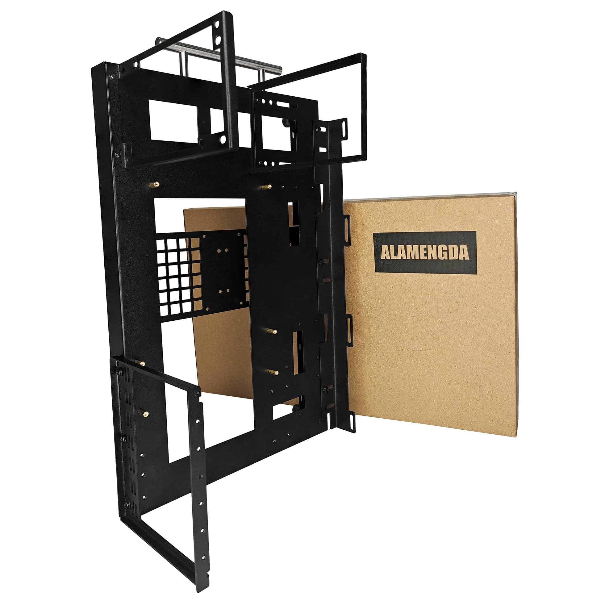 DIY Pc-Prüfstand, Offenes Chassis-Gestell für ATX/M-ATX/ITX-Motherboards, breit ausgelegte Wärmeableitung Open Air Pc Gehäuse, Mit Griff