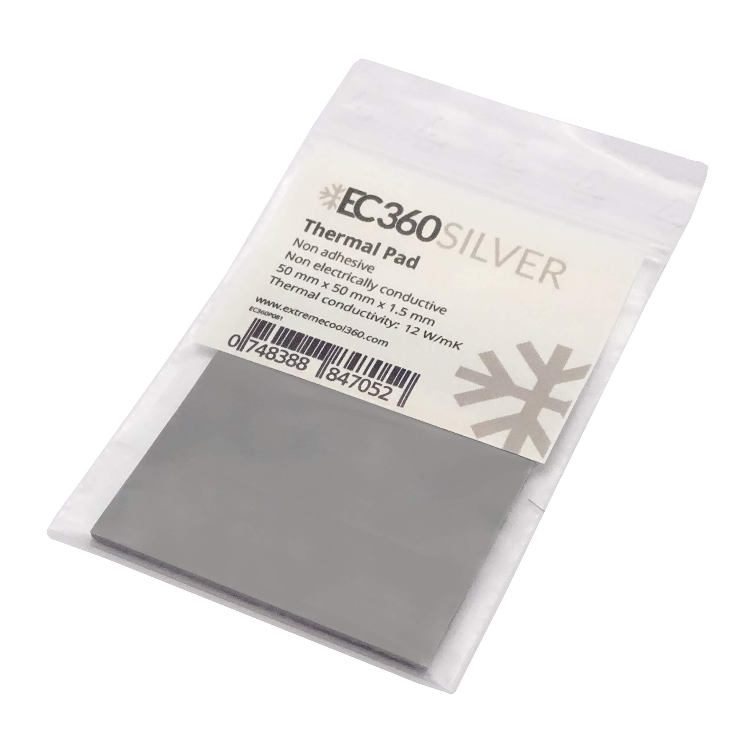 EC360® SILVER 12W/mK Wärmeleitpad (50 x 50 x 1,5 mm)