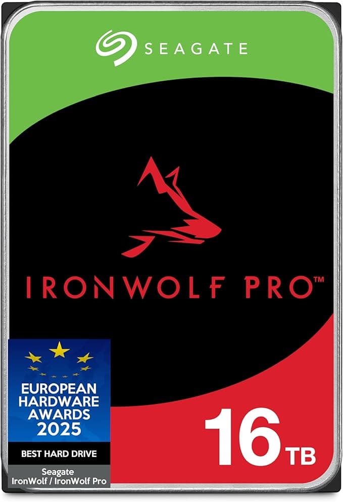 Seagate IronWolf Pro 16TB, NAS Internal HDD, 3.5 Inch