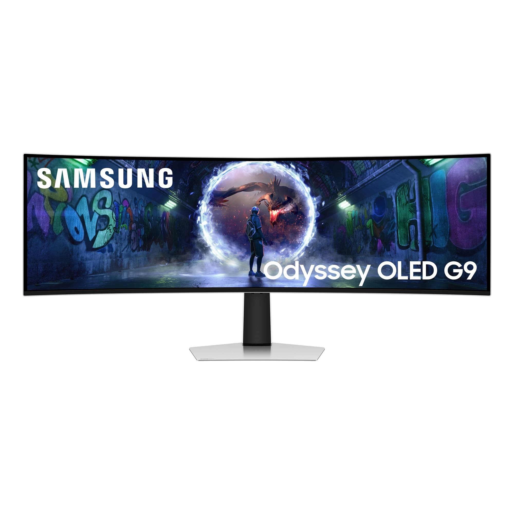 Samsung 49 Zoll Odyssey OLED G9 G93SD, DQHD (5.120 x 1.440), Gaming Monitor, PC Bildschirm, 240 Hz, OLED Glare Free, 0,03 ms Reaktionszeit, Gaming Hub, LS49DG934SUXEN