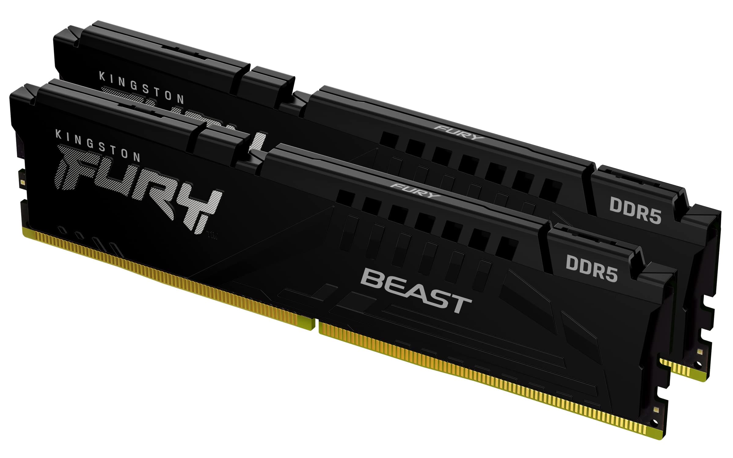 Kingston FURY Beast Schwarz DDR5 32GB (2x16GB) 5600MT/s CL36 DIMM Desktop Gaming Speicher Kit mit 2 AMD EXPO und Intel XMP - KF556C36BBEK2-32