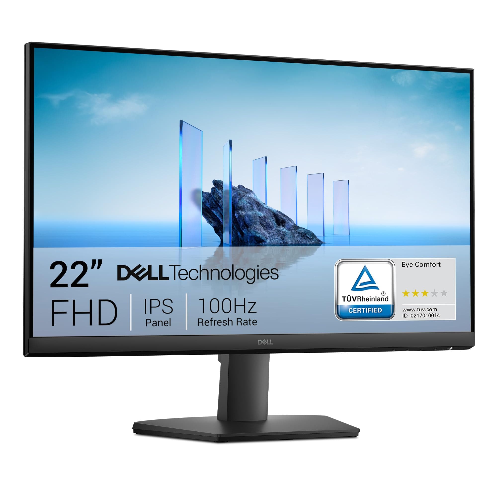 Dell 22 Monitor - SE2225HM, Full HD (1920x1080), 100Hz, VA, 5ms, VESA (100x100mm), HDMI, VGA, 3 Jahre Garantie, Schwarz