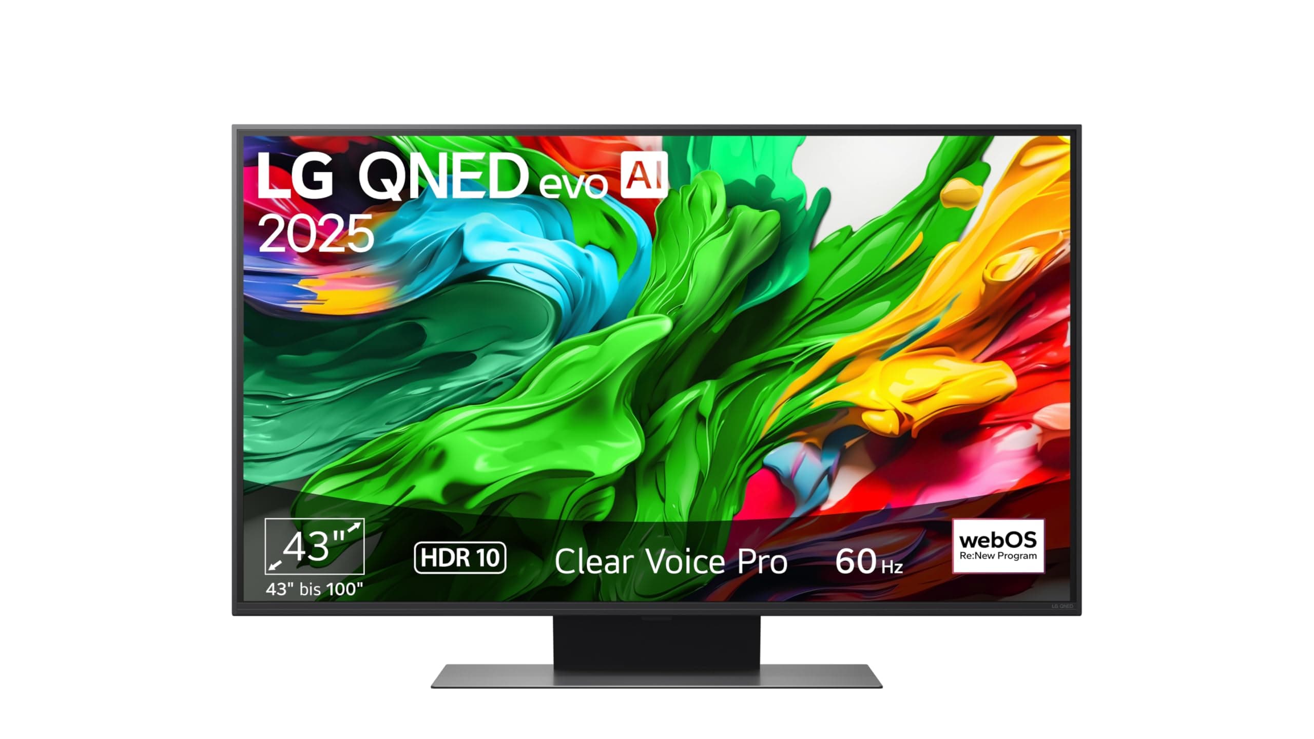 LG 43QNED86A6C TV 43 Zoll (109 cm) 4K QNED evo AI TV (α7 Gen8 4K AI Prozessor, webOS 25, 60Hz) [Modelljahr 2025]