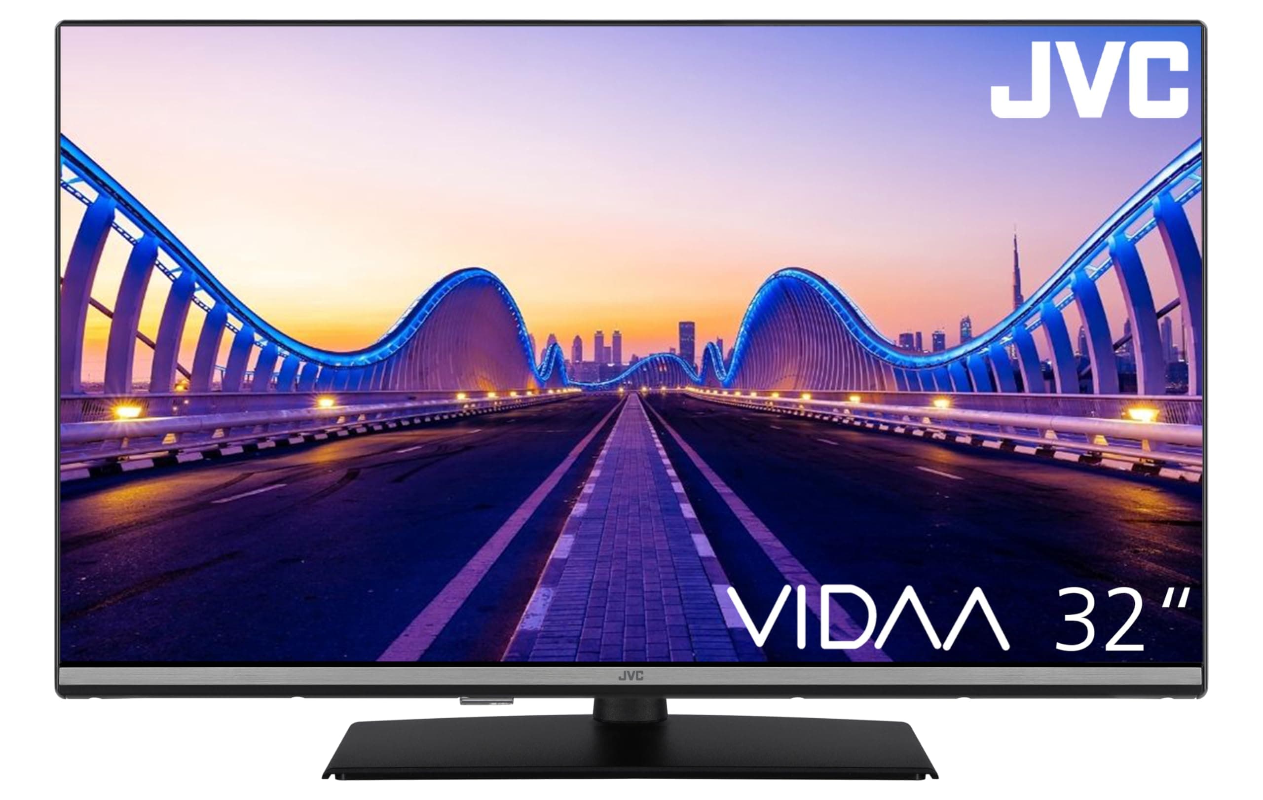 JVC Fernseher 32 Zoll Smart TV VIDAA LT-32VDF5455 Full HD Fernseher, HDR TV mit integriertem Triple-Tuner, LED TV schwarz