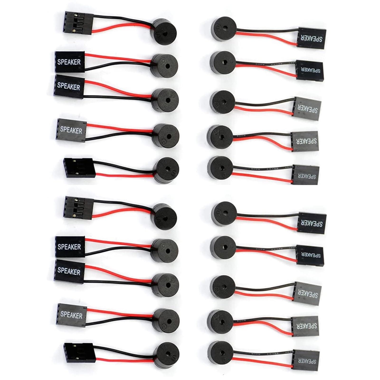 GERUI 20 Stück PC Motherboard Interner Piezo-Lautsprecher BIOS Alarm Summer für Computergehäuse DIY Computergehäuse Summer, Lautsprecher