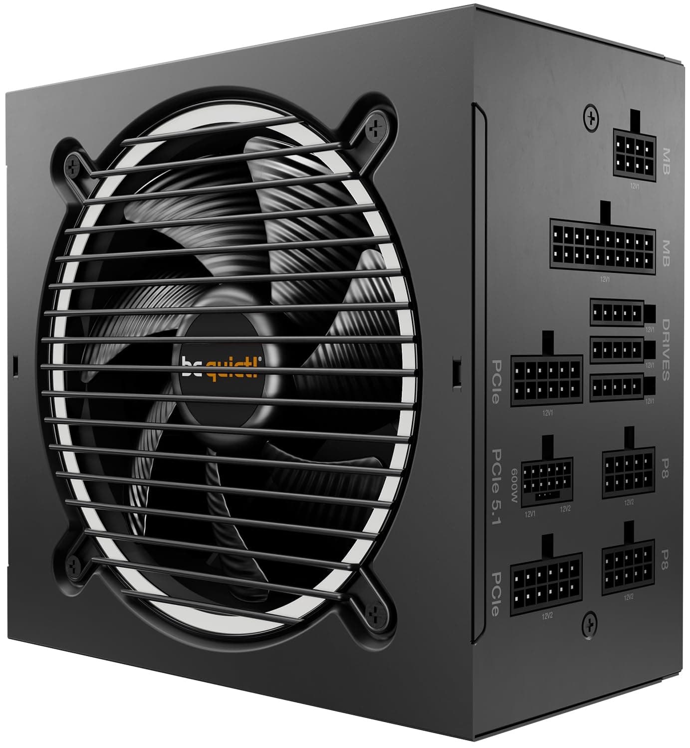 be quiet! Pure Power 12 M 1000W, ATX 3.1 und PCIe 5.1 kompatibel, 80 Plus Gold, modulares Netzteil, 12V-2x6-Kabel inkludiert, 120mm be quiet! Lüfter, BN345