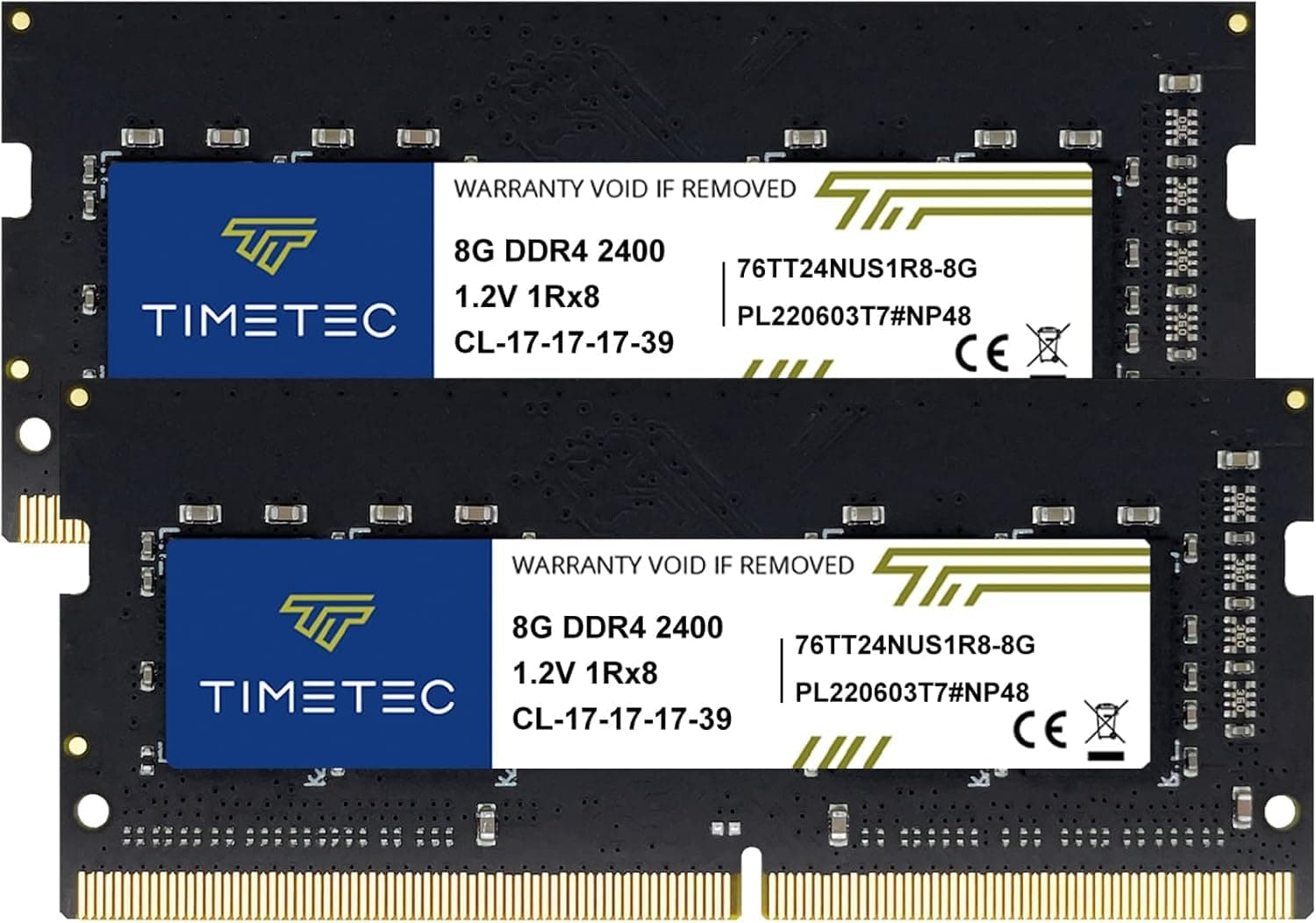 Timetec Premium 16GB KIT(2x8GB) DDR4 2400MHz PC4-19200 Non-ECC Unbuffered 1.2V CL17 1Rx8 Single Rank 260 Pin SODIMM Laptop Notebook PC Computer Speicher RAM Modul Upgrade