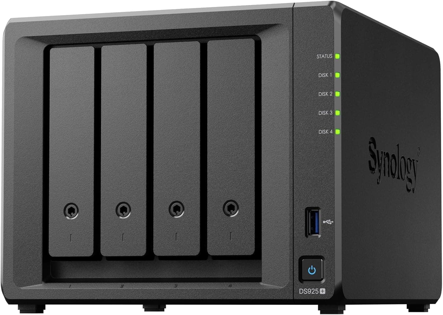 SYNOLOGY DS925+ 4-Bay DiskStation (up to 9-Bay), AMD Ryzen V1500B, 4GB RAM