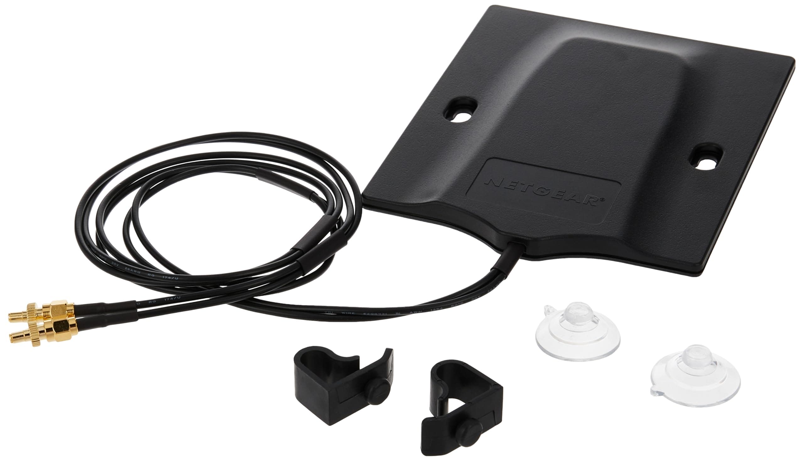 Netgear 6000451 Externe 5G MIMO SMA-/TS9-Antenne (bis zu 2,5 dBi Signalverstärkung für 5G/4G Mobile Hotspots und LTE Router, 4G/5G Antenne, Kabellänge 100 cm mit 2X TS-9 oder SMA-Anschlüssen)