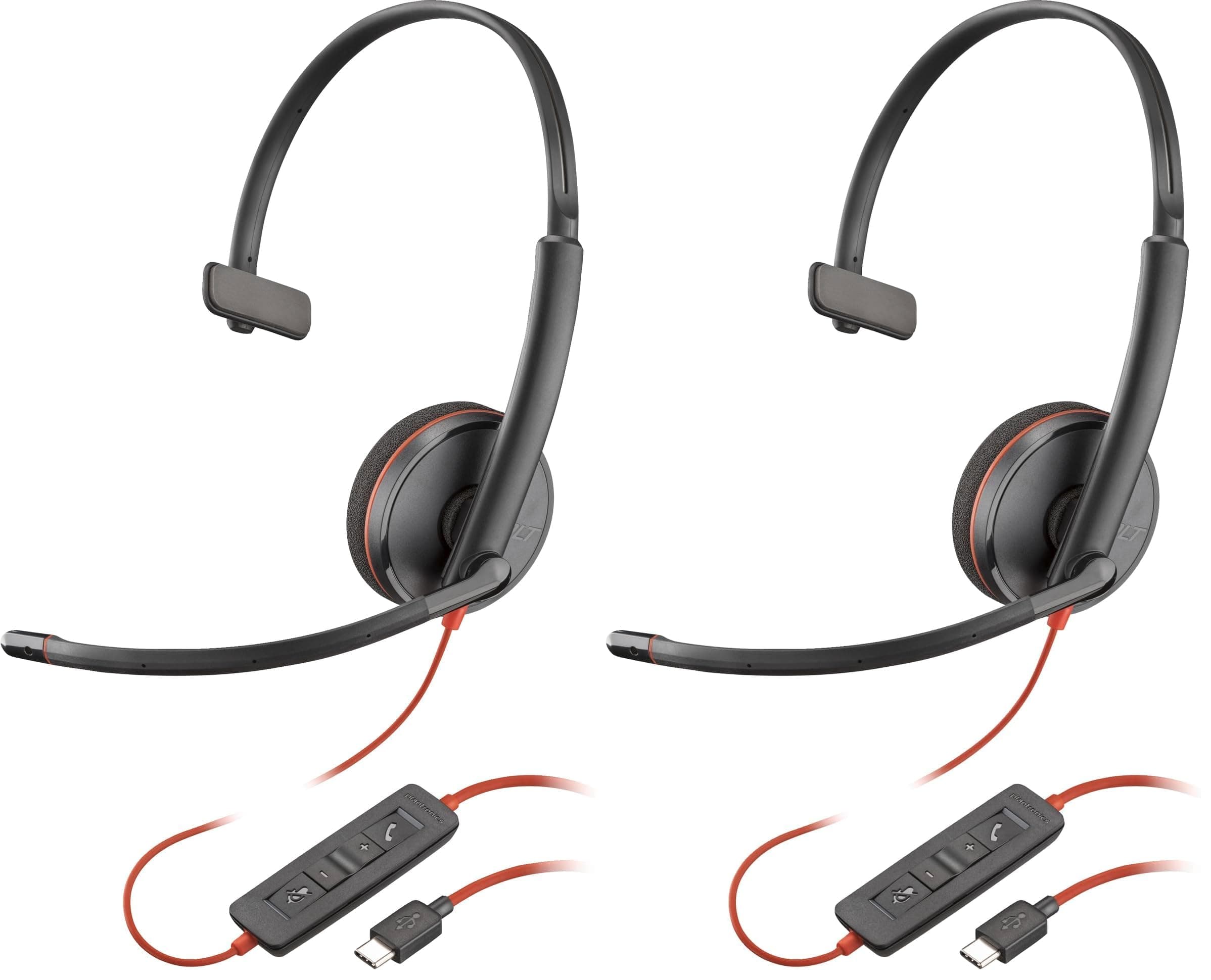 POLY Headset Blackwire C3210 Mono USB-C/A (Packung mit 2)