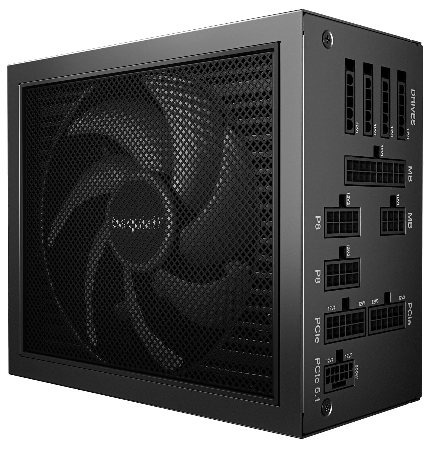 be quiet! Dark Power 14 1000W, ATX 3.1, 80 PLUS® Titanium, modulares Netzteil, Aktive und semi-passive Kühlung, PCIe 5.1, PCIe 5.0 & PCIe 4.0 Grafikkarten, 12V-2x6 Kabel enthalten, Silent Wings-Lüfter