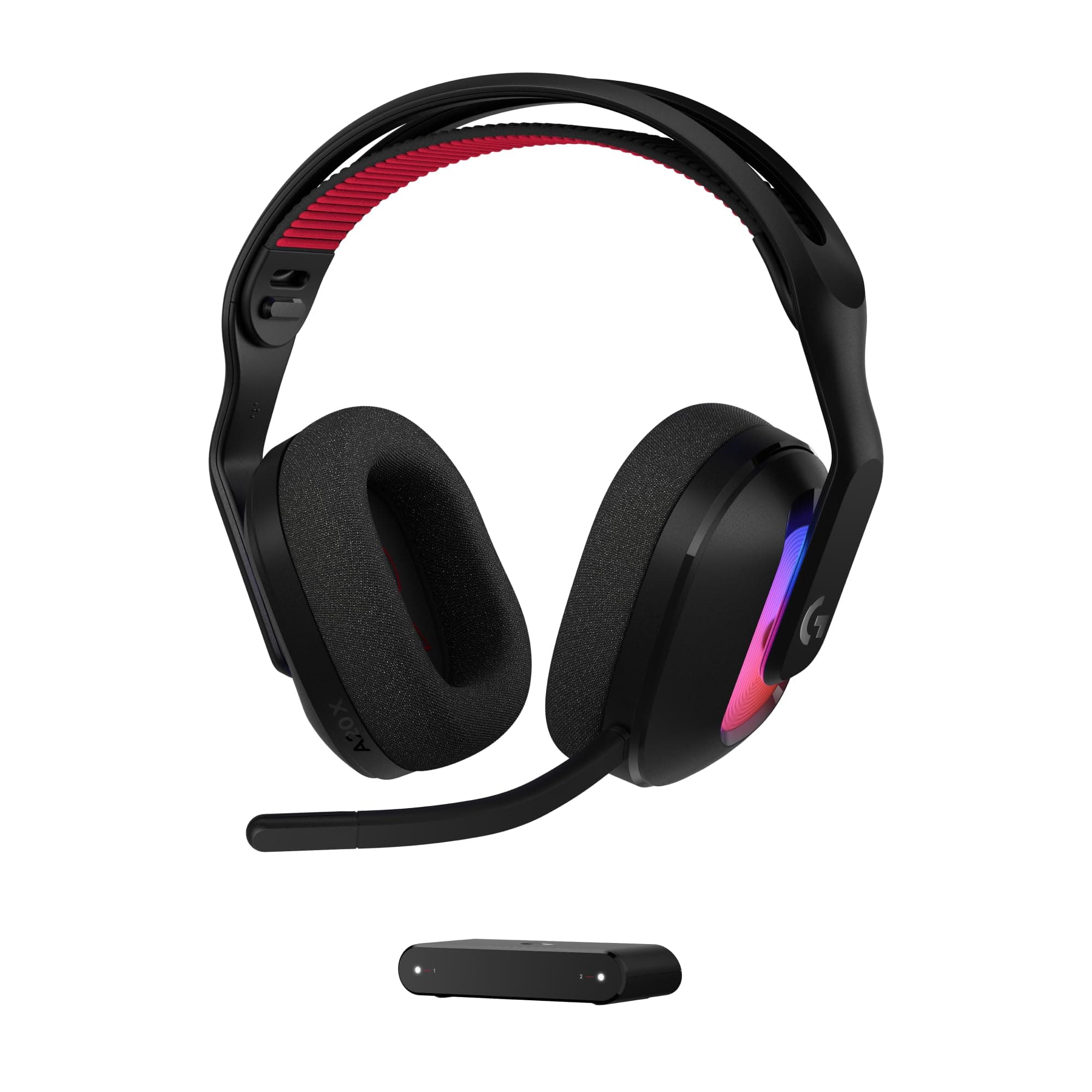 Logitech G Astro A20 X LIGHTSPEED, Kabelloses Gaming-Headset für PS5, Xbox, Nintendo Switch/Switch 2, PC mit 2-System PLAYSYNC AUDIO, Bluetooth, LIGHTSYNC RGB und 48-kHz-Boom-Mikrofon - Schwarz