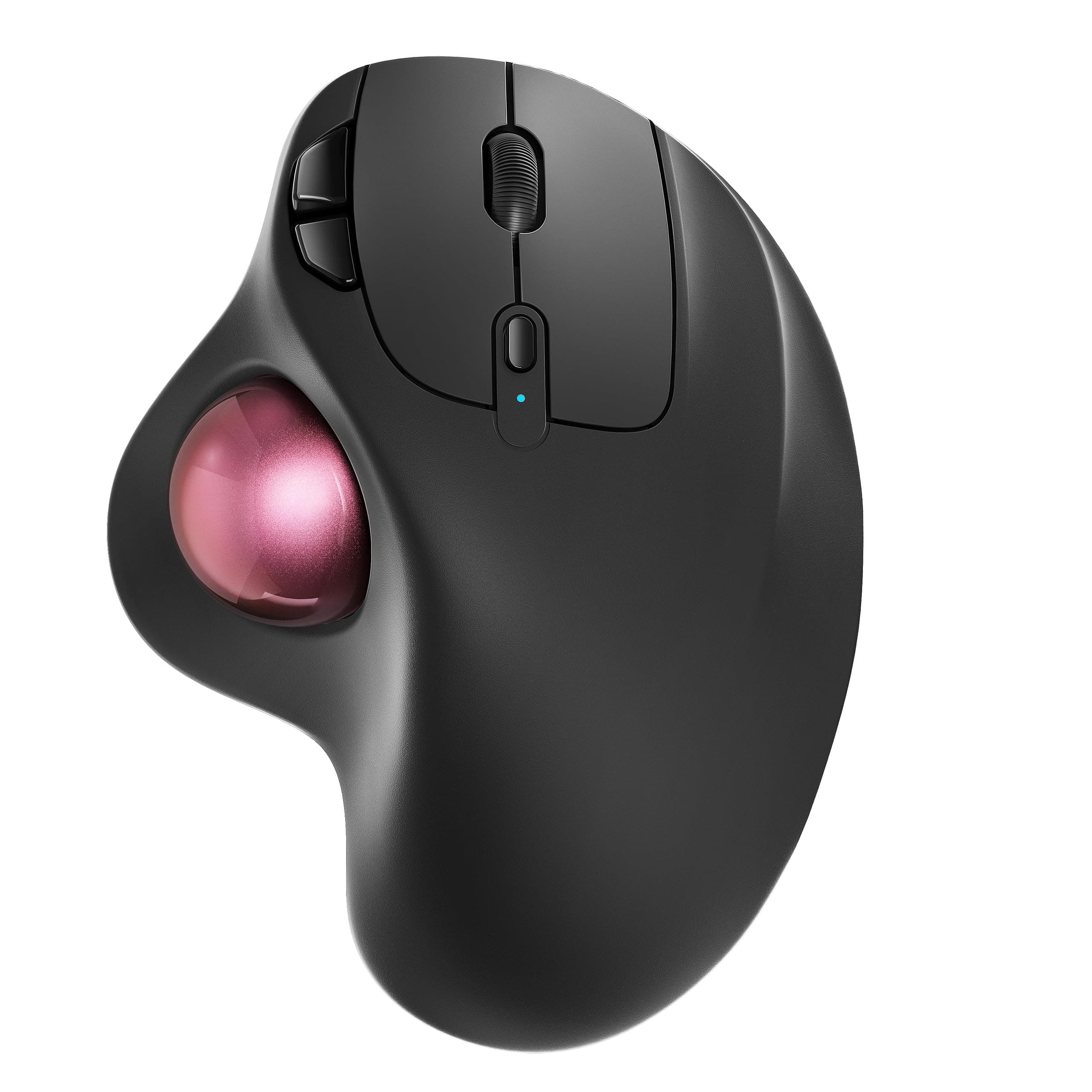 Nulea M501 Kabellose Trackball Maus, Wiederaufladbare Ergonomische Maus, Präzises und Reibungsloses Tracking, 3-Geräte-Verbindung (Bluetooth oder 2,4G USB-Empfänger), Kompatibel für Mac, Windows.