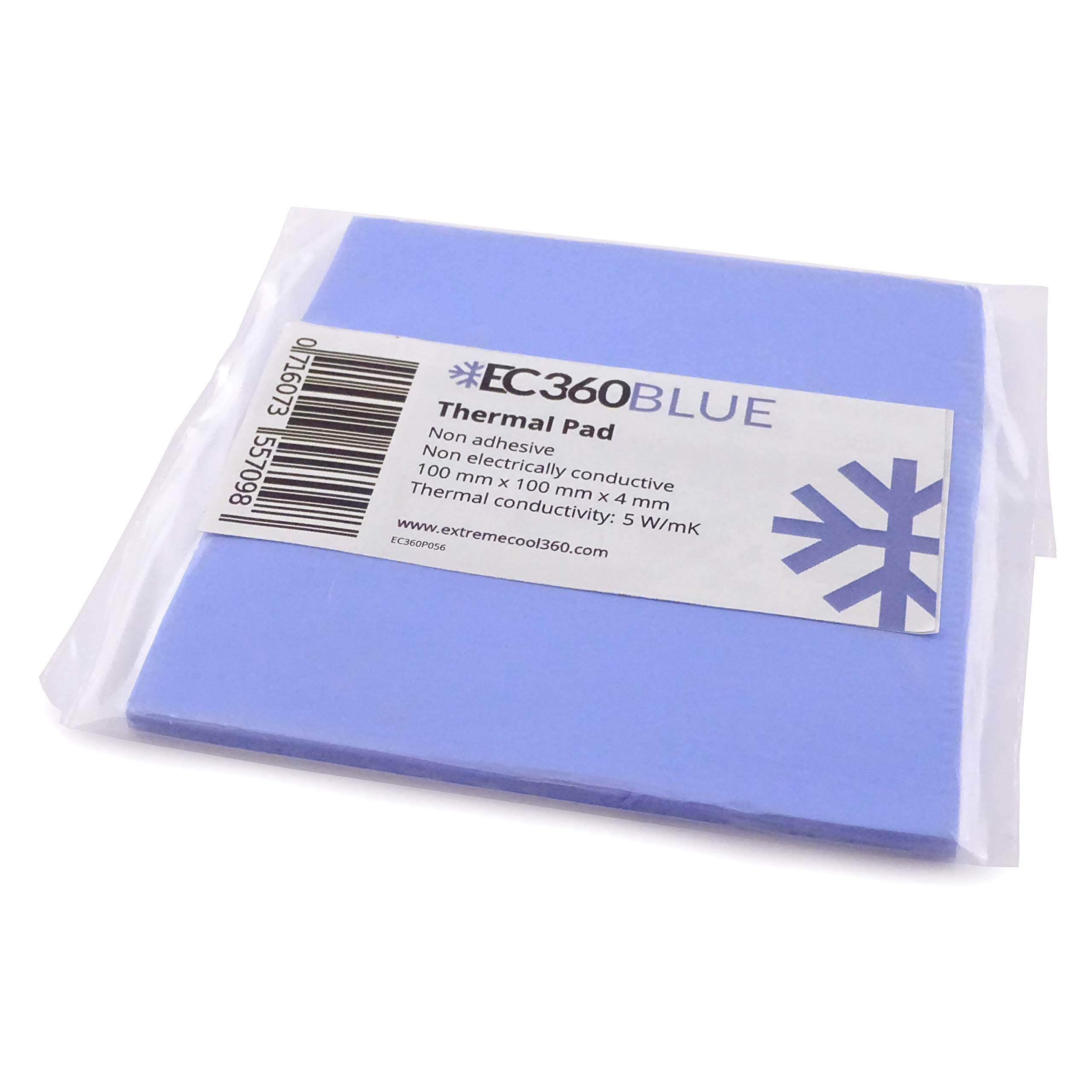 EC360® Blue 5W/mK Wärmeleitpad (100 x 100 x 4,0 mm)