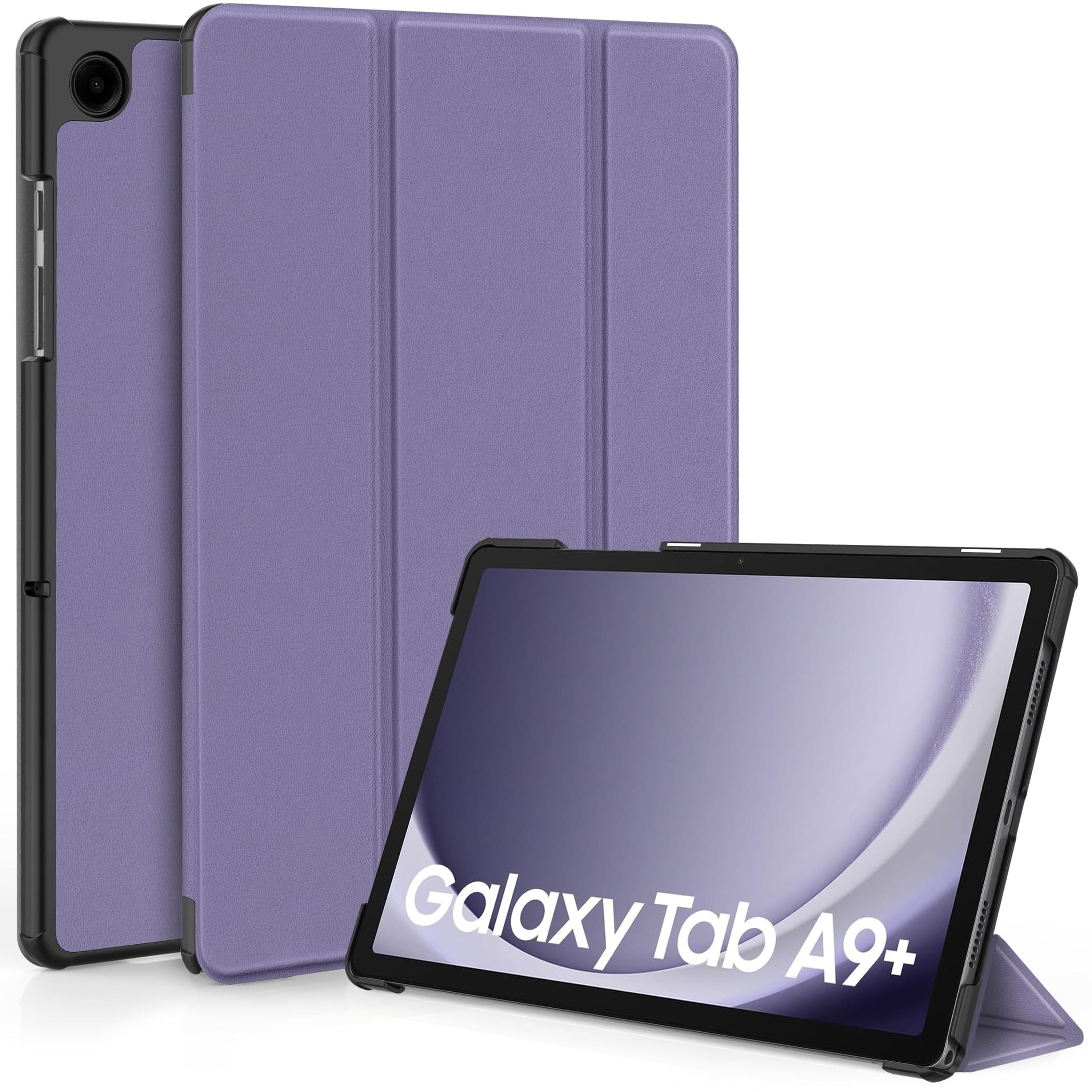 EasyAcc Hülle für Samsung Galaxy Tab A9+/ A9 Plus 11 Zoll 2023 SM-X210/ X215/ X216, Schutzhülle Ultradünne PU Leder mit Standfunktion und Auto Wachen/Schlafen Hülle Case, Lavendelviolett