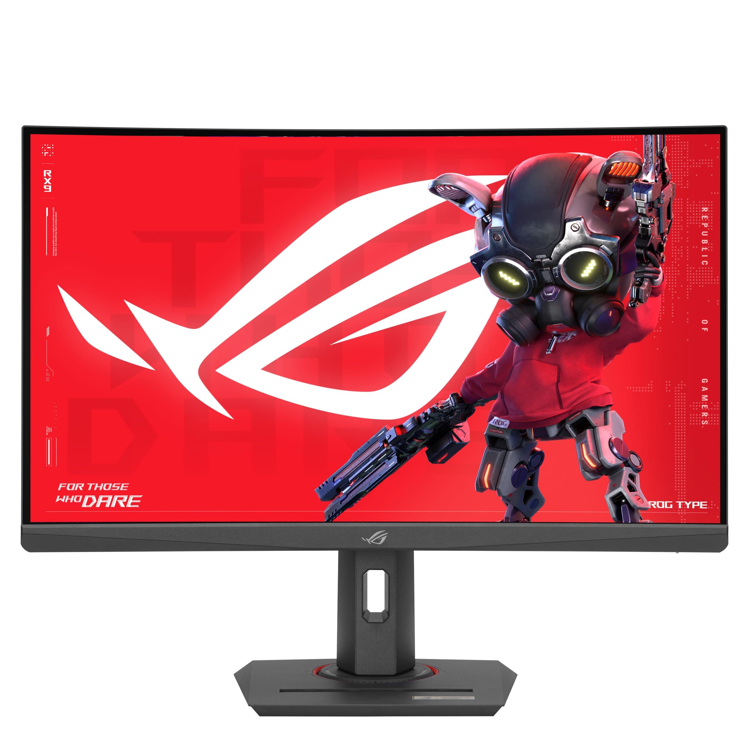 ASUS ROG Strix XG27WCS 27 Zoll Curved Gaming Monitor (WQHD 2560x1440, 180Hz, 1ms GTG, Fast VA, ELMB Sync, USB-C, FreeSync, HDR, DisplayWidget, Stativanschluss)