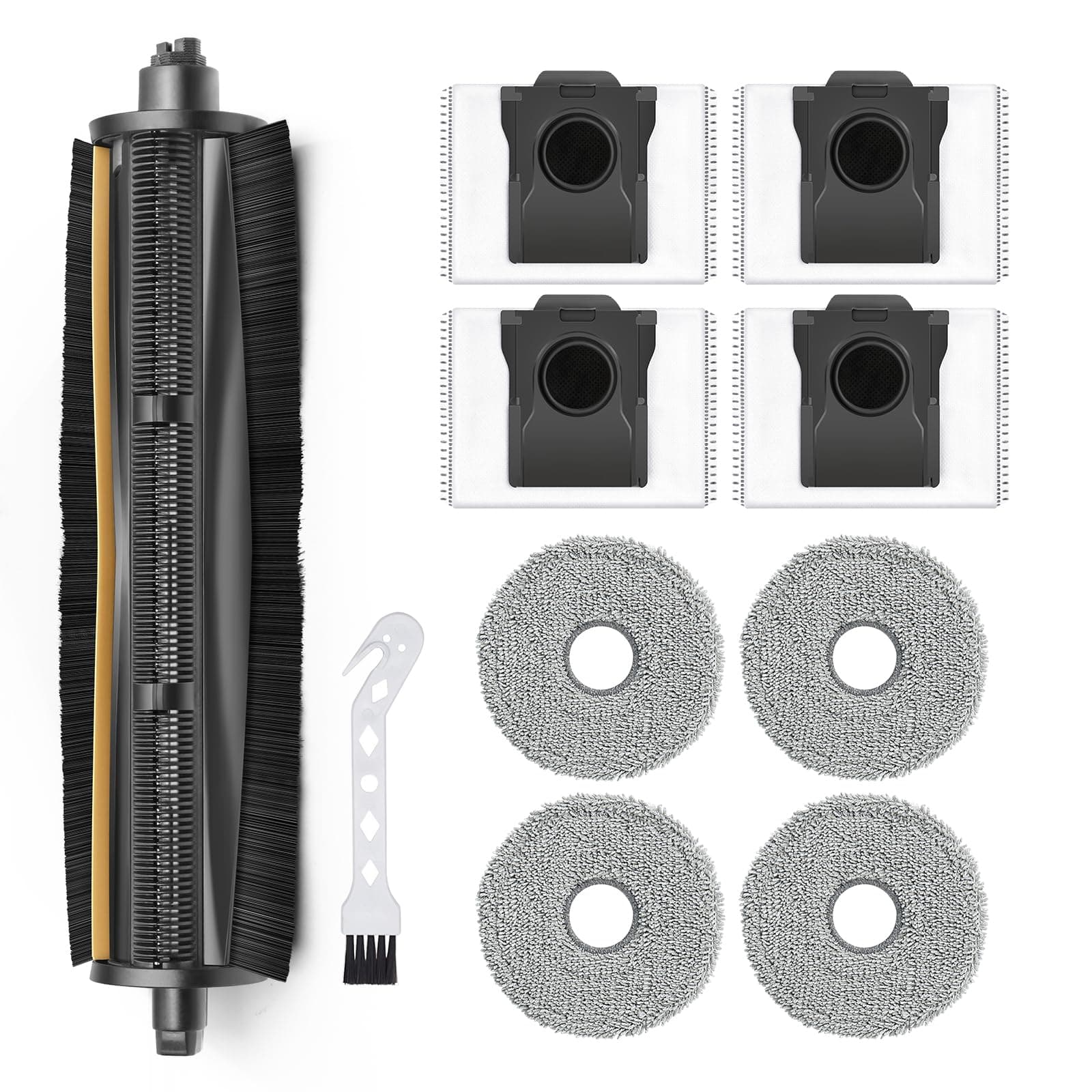 BUXEBUX TriCut Bürste Zubehör für Dreame X40 Ultra Complete/X30 Ultra/L30 Ultra/L10s Ultra/L20 Ultra/L10s Pro Ultra/L40 Ultra Saugroboter Ersatzteile, für MOVA P10 Ultra/P10 Pro Ultra/P50 Pro Ultra